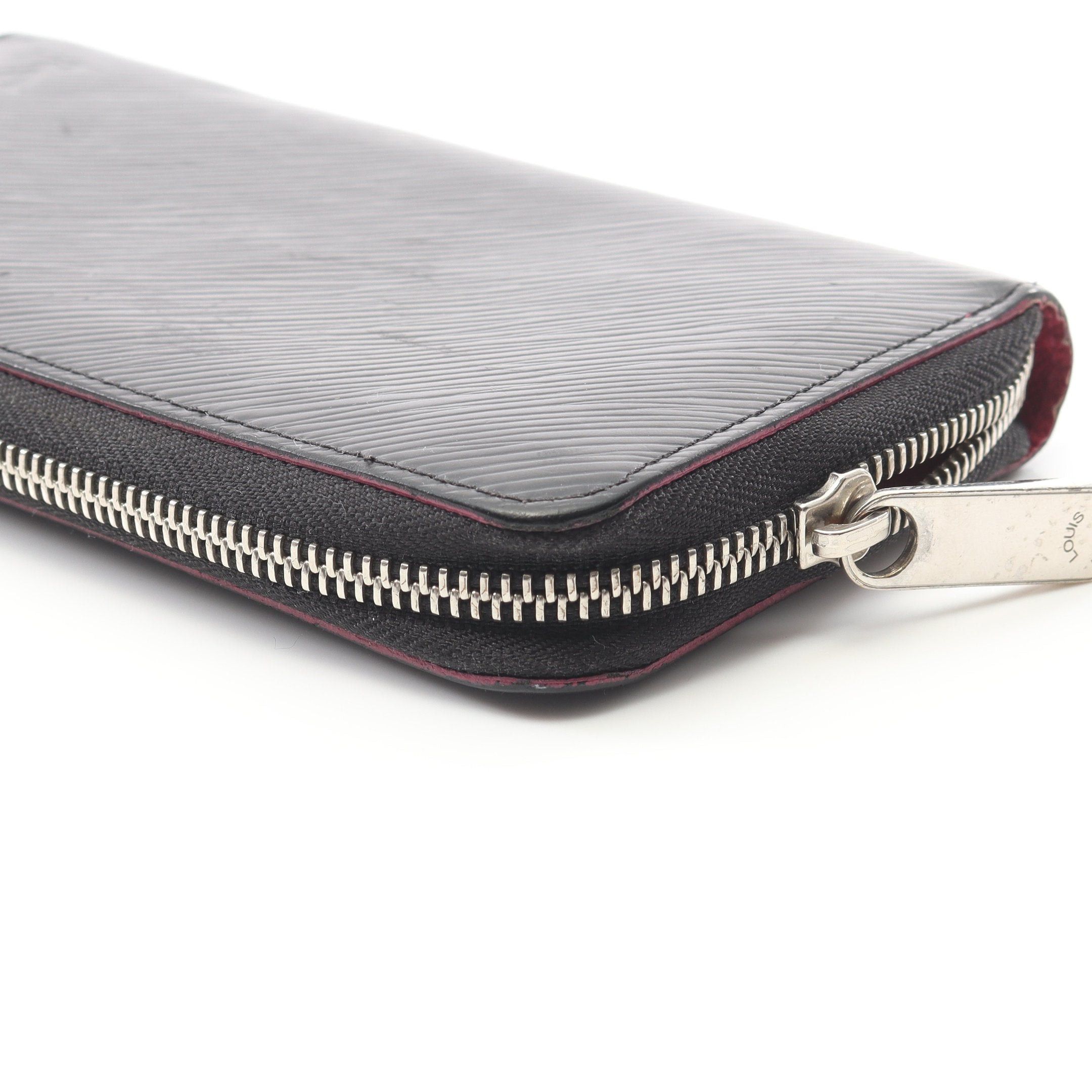 Louis Vuitton Louis Vuitton Zippy Wallet Epi Noir Hot Pink Round Zipper Long Leather Black Size ONE SIZE - 11 Thumbnail
