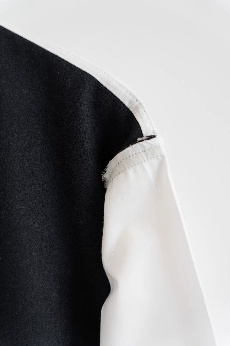 Yohji Yamamoto Yohji Yamamoto Black White Panel Shirt Size US M / EU 48-50 / 2 - 4 Thumbnail