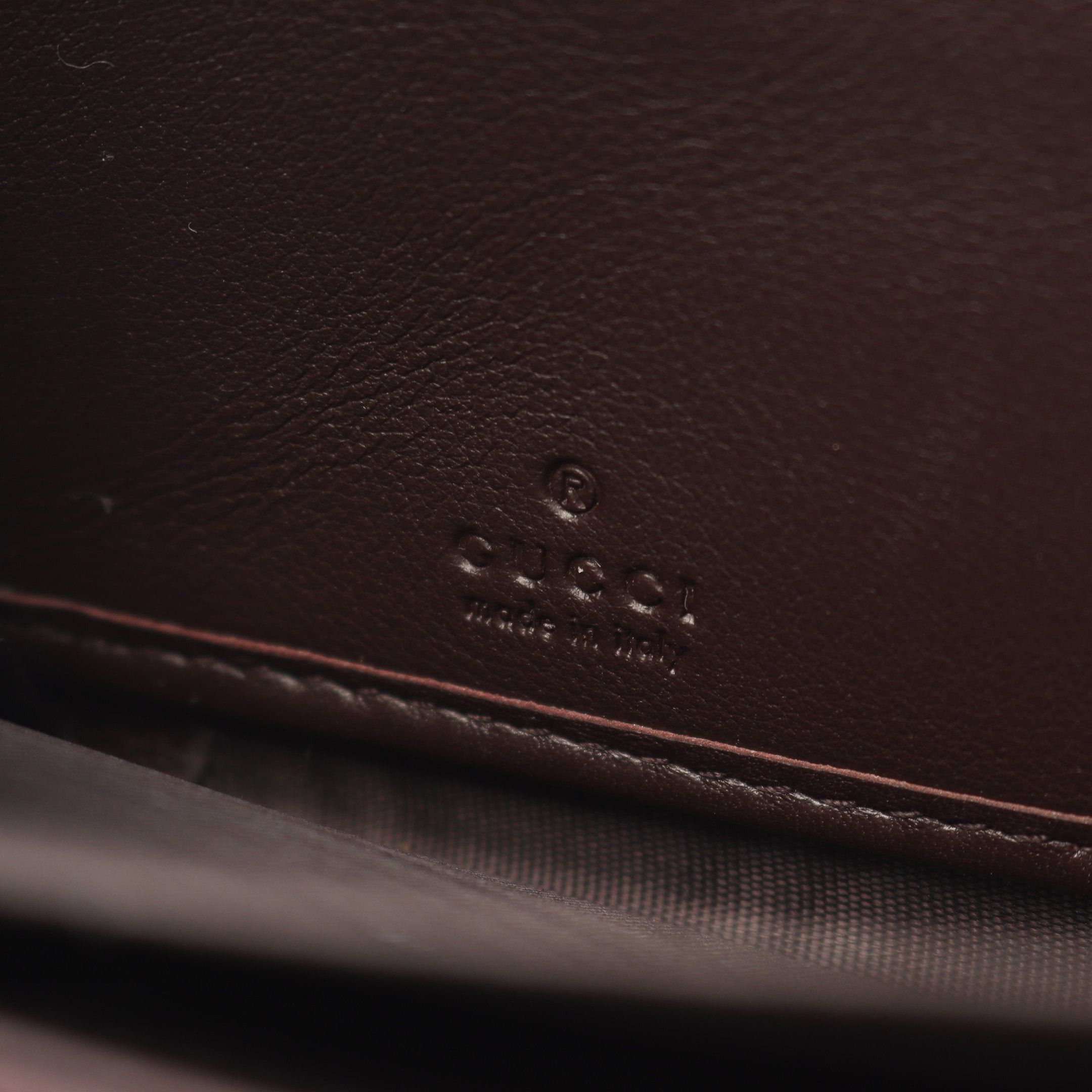 Gucci Gucci Gucci Sima Round Zipper Long Wallet Leather Brown Size ONE SIZE - 4 Thumbnail