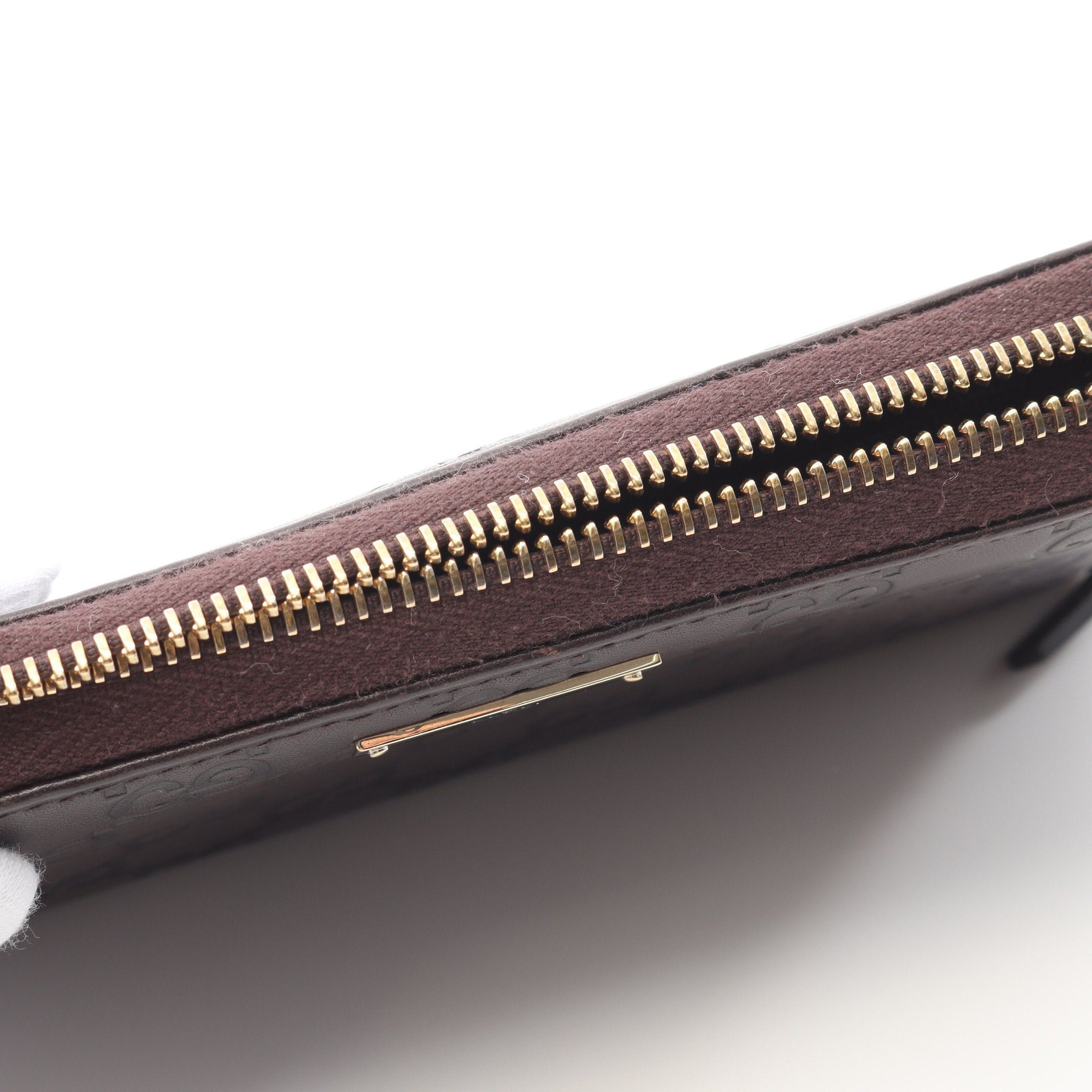 Gucci Gucci Gucci Sima Round Zipper Long Wallet Leather Brown Size ONE SIZE - 10 Thumbnail