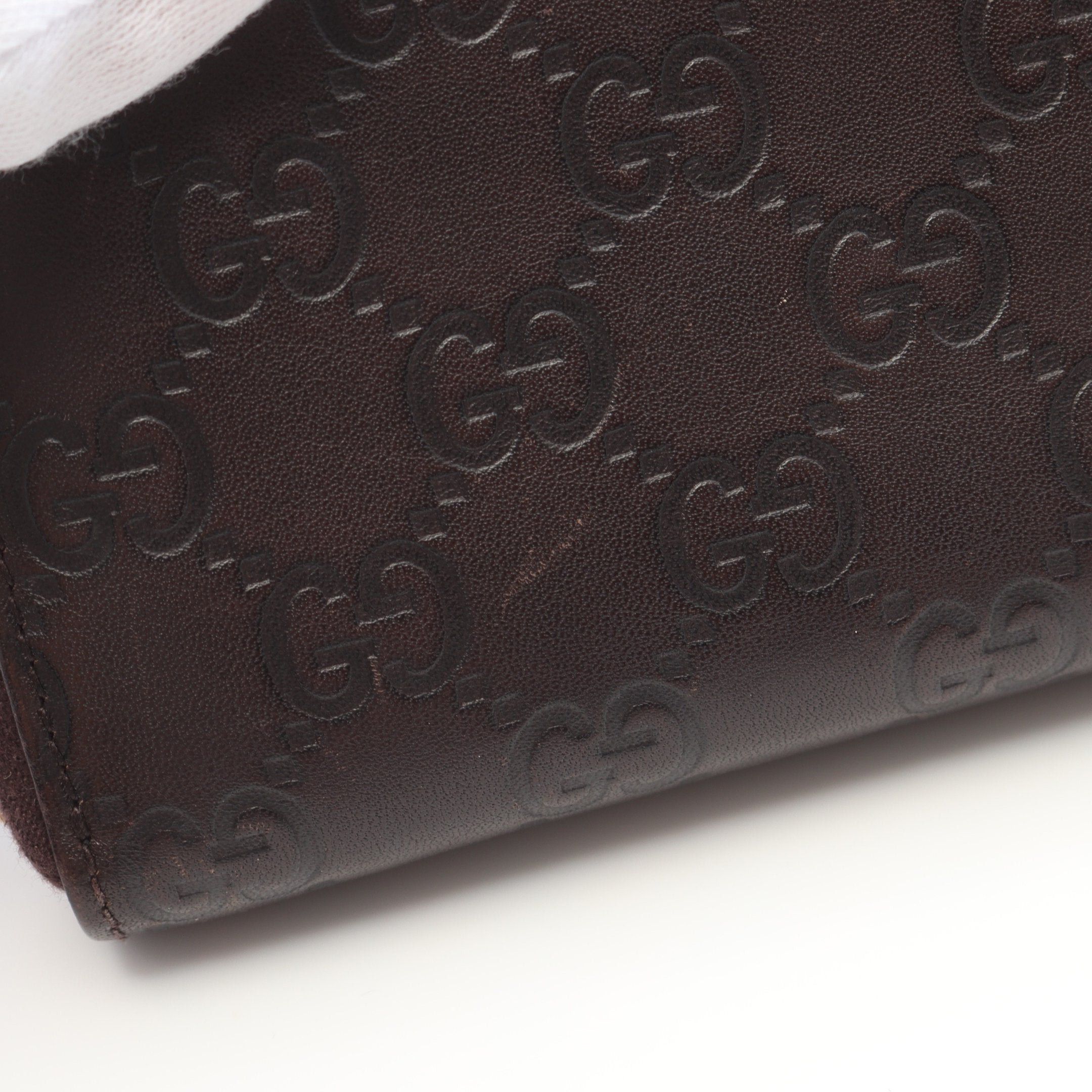 Gucci Gucci Gucci Sima Round Zipper Long Wallet Leather Brown Size ONE SIZE - 11 Thumbnail