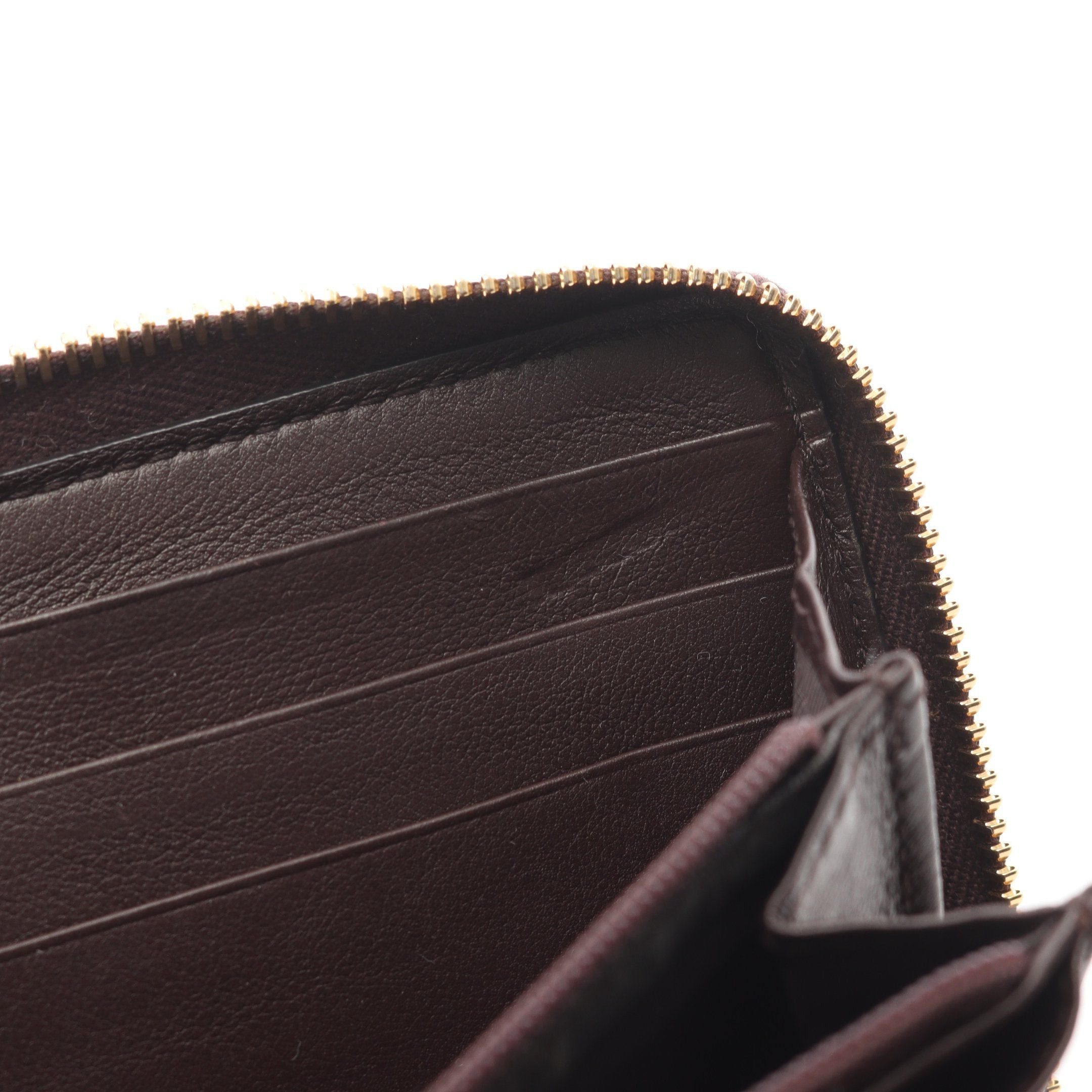 Gucci Gucci Gucci Sima Round Zipper Long Wallet Leather Brown Size ONE SIZE - 6 Thumbnail