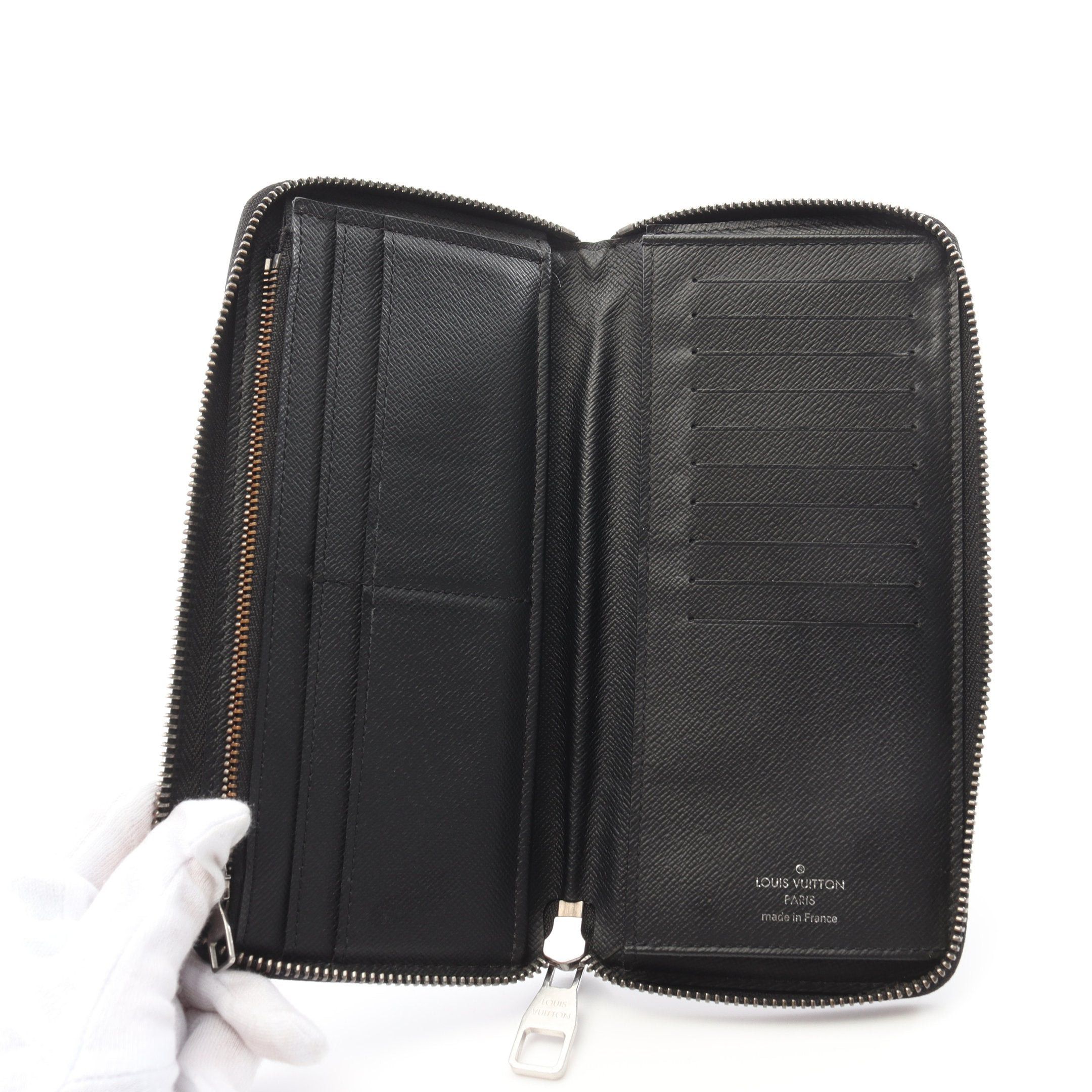 Louis Vuitton Louis Vuitton Zippy Wallet Vertical Monogram Eclipse Round Zipper Long Leather Black Size ONE SIZE - 3 Thumbnail