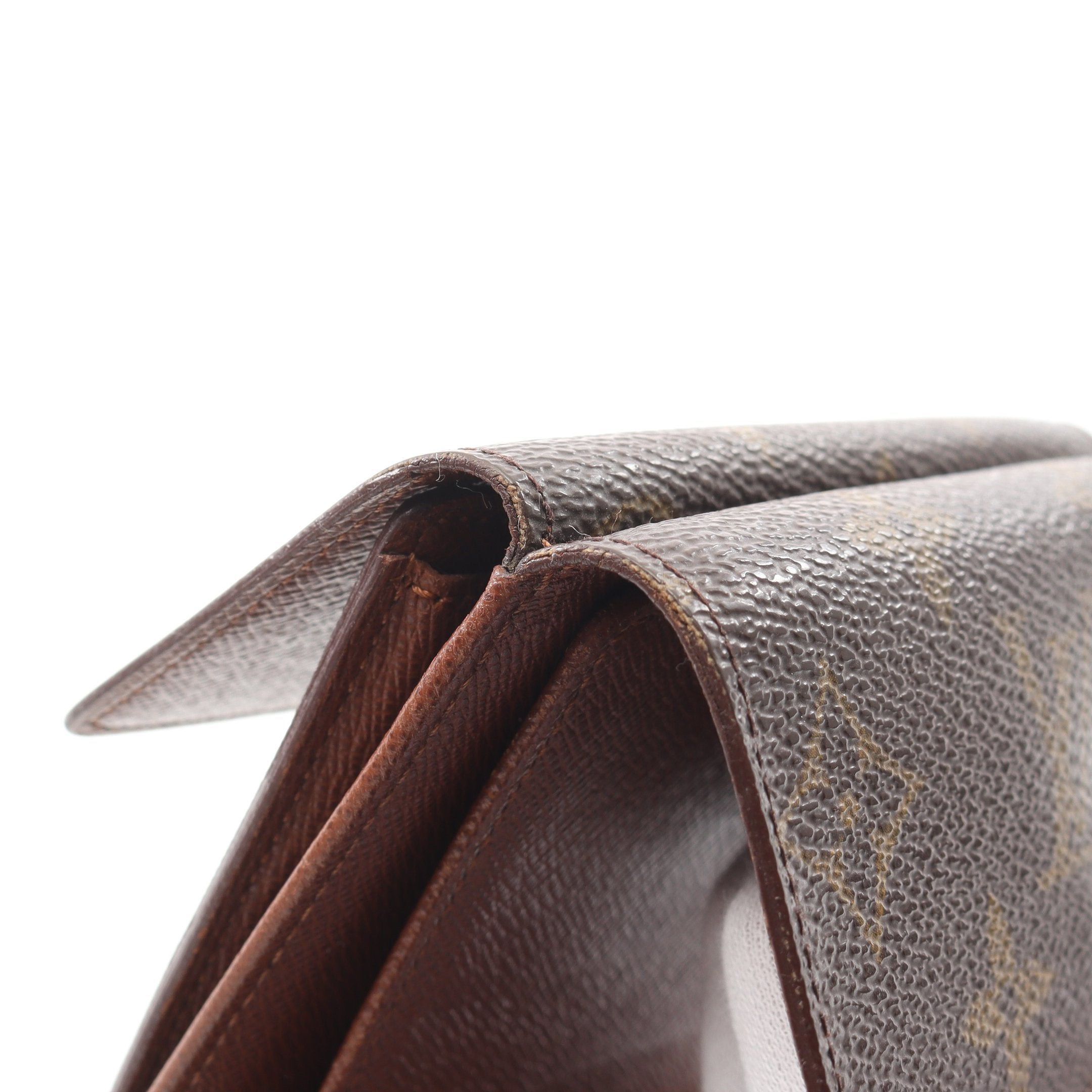 Louis Vuitton Louis Vuitton Porto Monnaie Bie Cult Credit Monogram Trifold Wallet Double Hook Leather Brown Size ONE SIZE - 10 Thumbnail