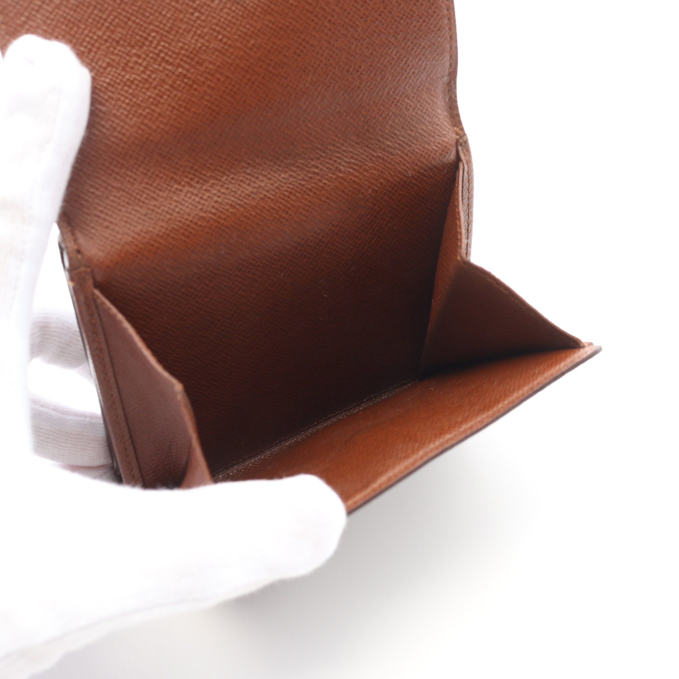 Louis Vuitton Louis Vuitton Porto Monnaie Bie Cult Credit Monogram Trifold Wallet Double Hook Leather Brown Size ONE SIZE - 4 Thumbnail