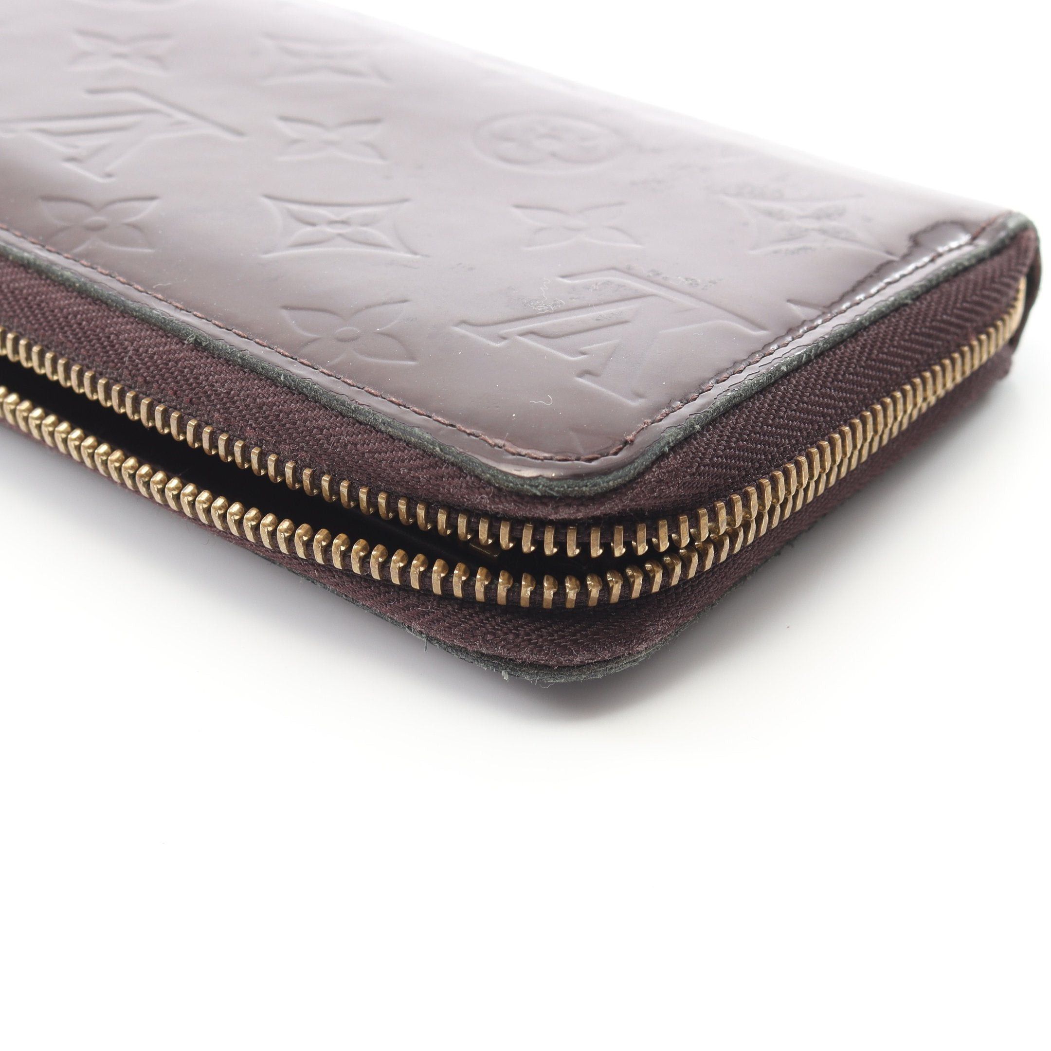 Louis Vuitton Louis Vuitton Zippy Wallet Monogram Vernis Amarante Round Zipper Long Leather Dark Purple Size ONE SIZE - 12 Thumbnail