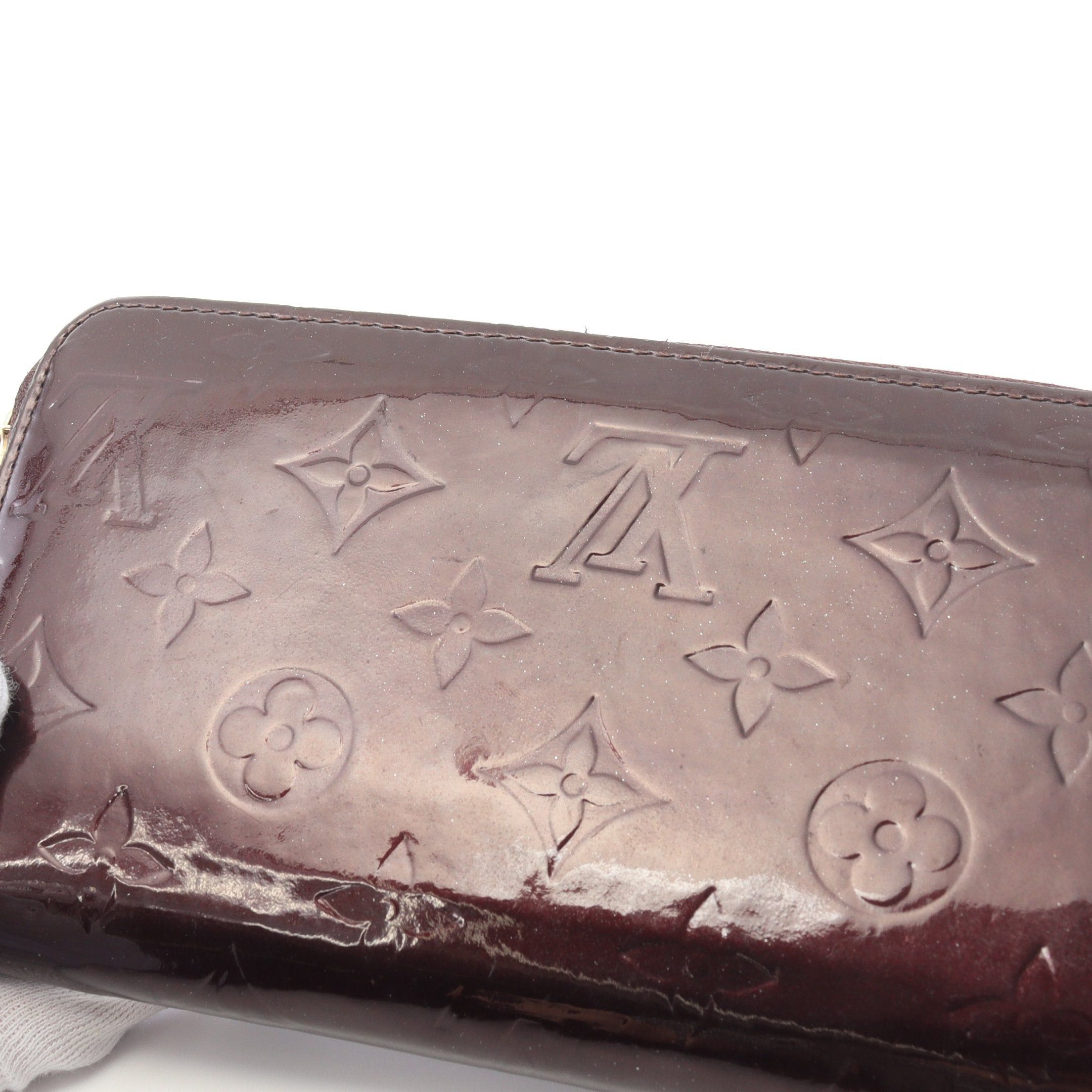 Louis Vuitton Louis Vuitton Zippy Wallet Monogram Vernis Amarante Round Zipper Long Leather Dark Purple Size ONE SIZE - 13 Thumbnail