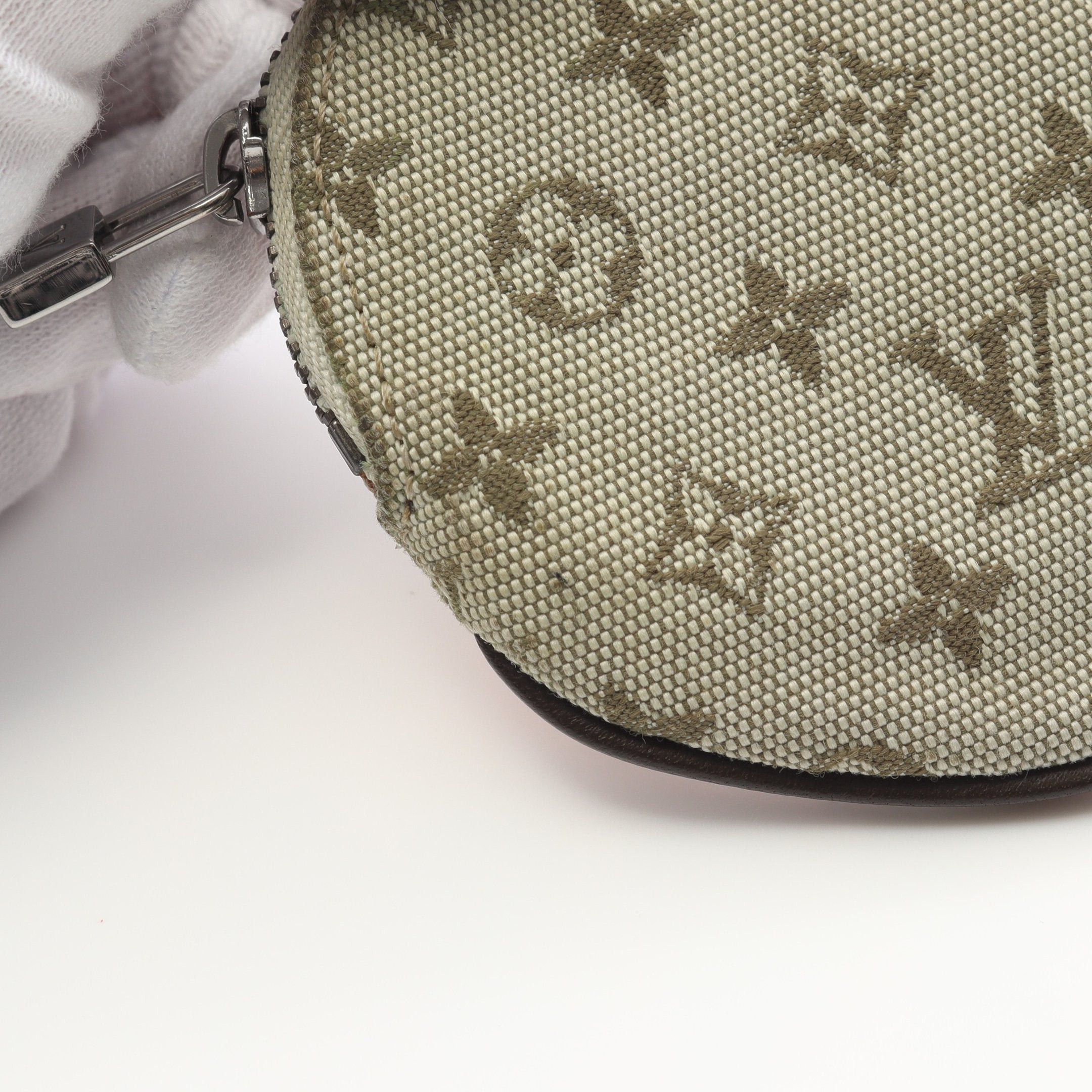 Louis Vuitton Louis Vuitton Conte De Fe Porte-Monnaie Ron Coin Purse Canvas Leather Khaki Green Orange Brown Size ONE SIZE - 8 Thumbnail