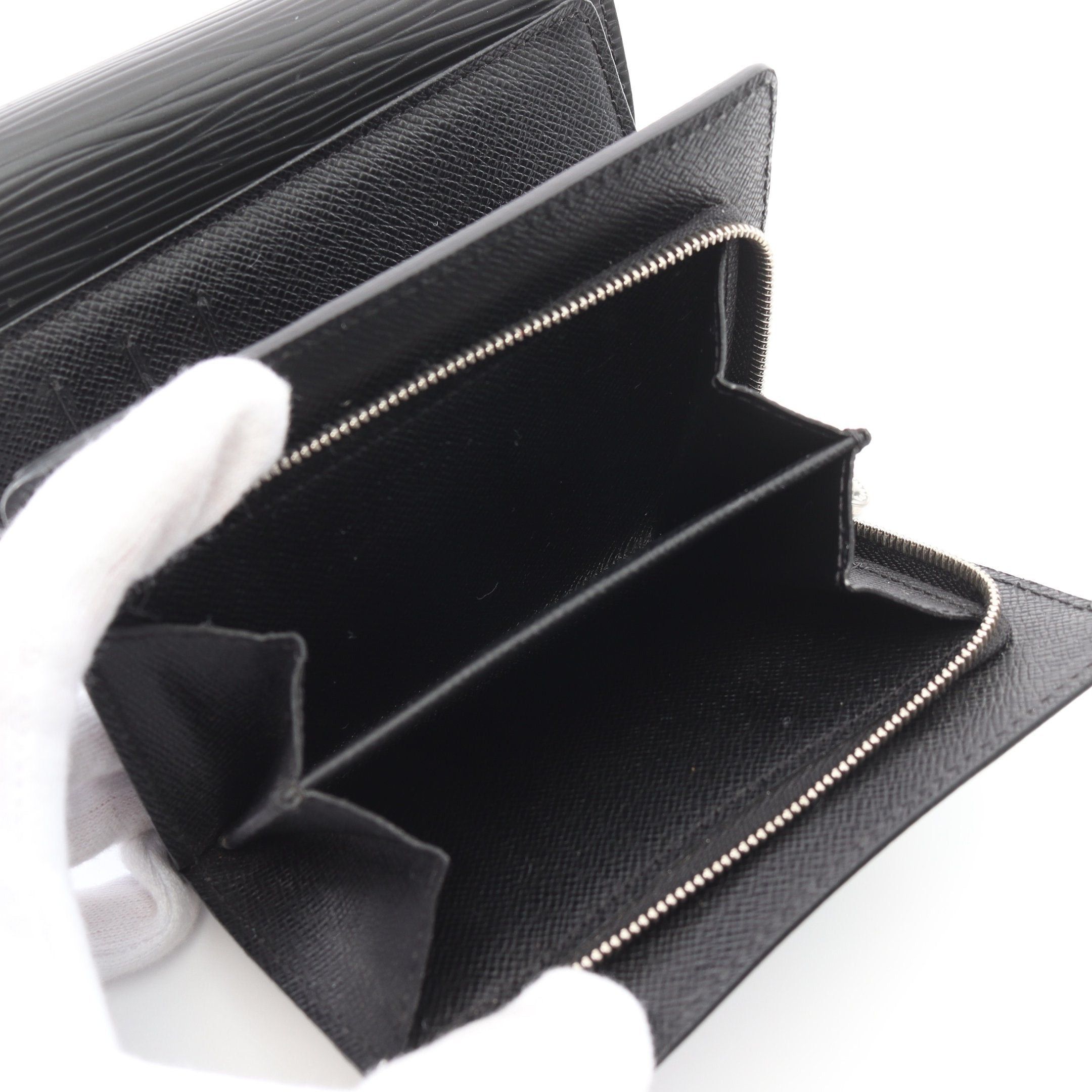 Louis Vuitton Louis Vuitton Portefeuil Joy Epi Noir Trifold Wallet Leather Black Size ONE SIZE - 4 Thumbnail