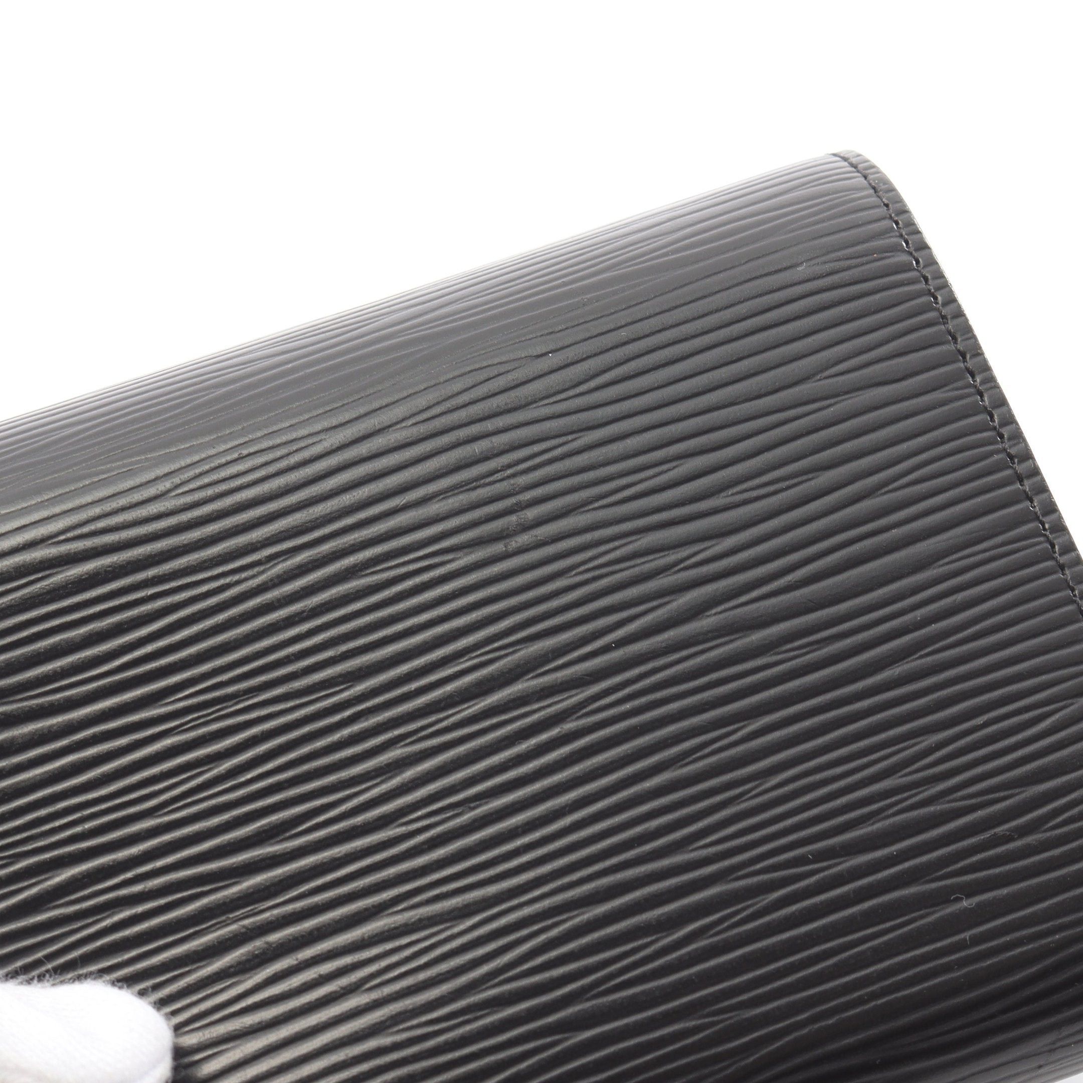 Louis Vuitton Louis Vuitton Portefeuil Joy Epi Noir Trifold Wallet Leather Black Size ONE SIZE - 11 Thumbnail