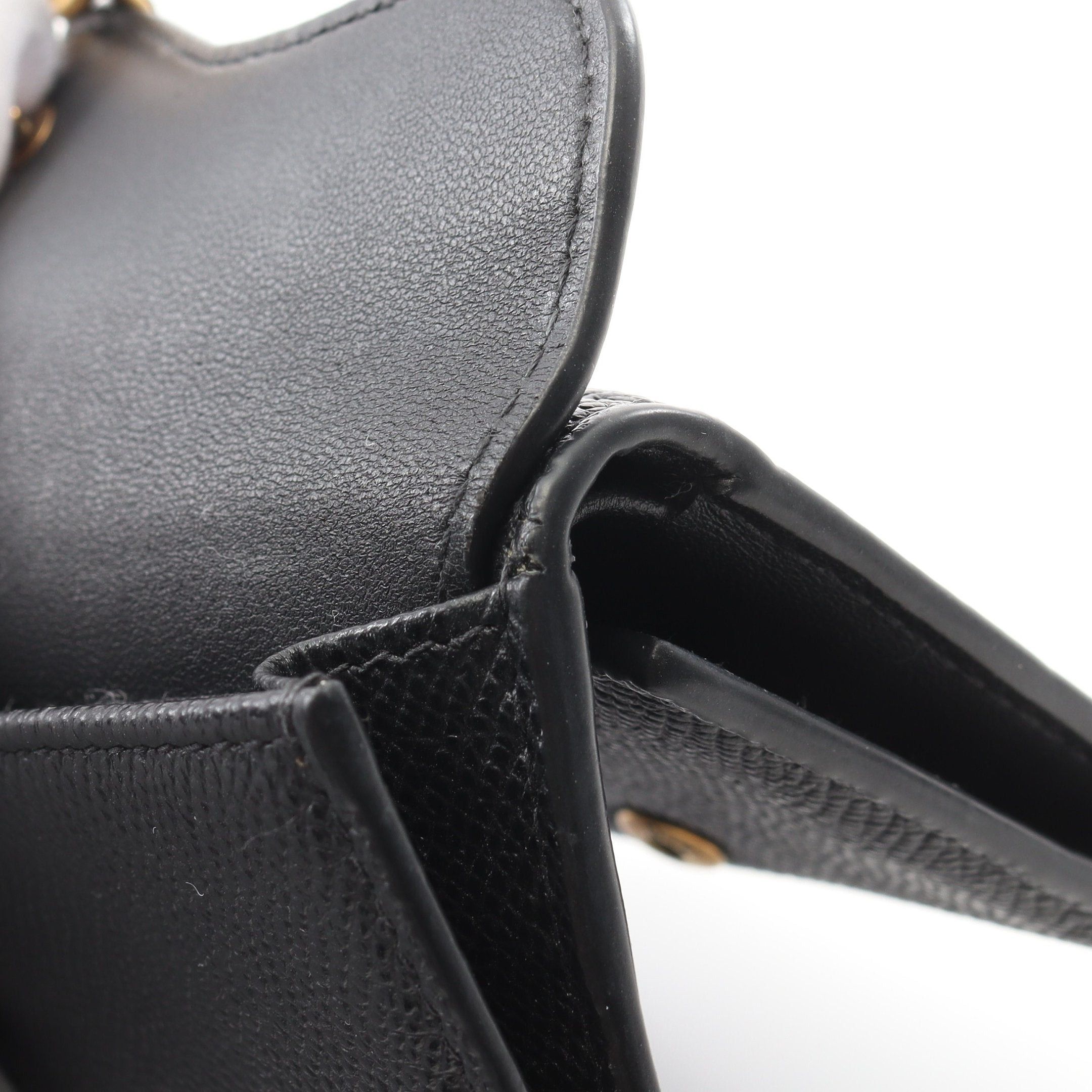 Dior Dior Saddle Compact Wallet Trifold Leather Black Size ONE SIZE - 8 Thumbnail