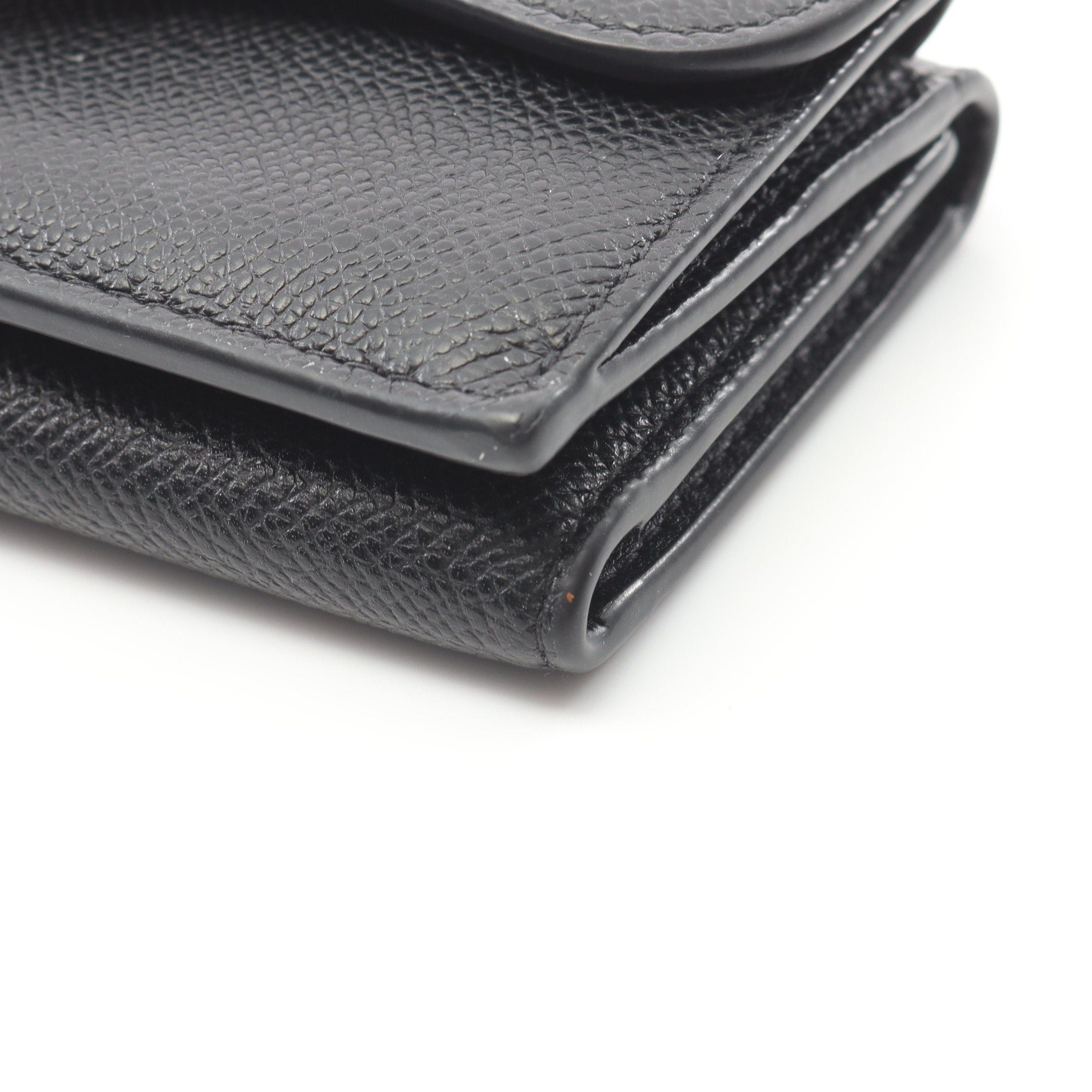 Dior Dior Saddle Compact Wallet Trifold Leather Black Size ONE SIZE - 6 Thumbnail