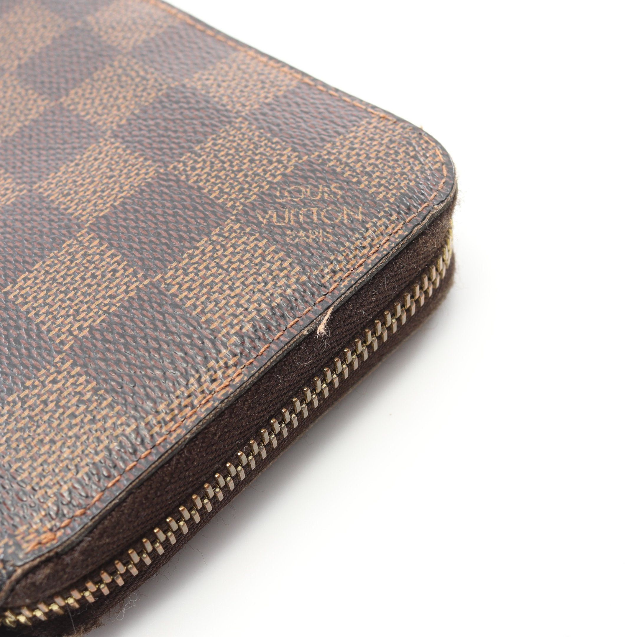 Louis Vuitton Louis Vuitton Zippy Wallet Damier Ebene Round Zipper Long Brown Size ONE SIZE - 10 Thumbnail