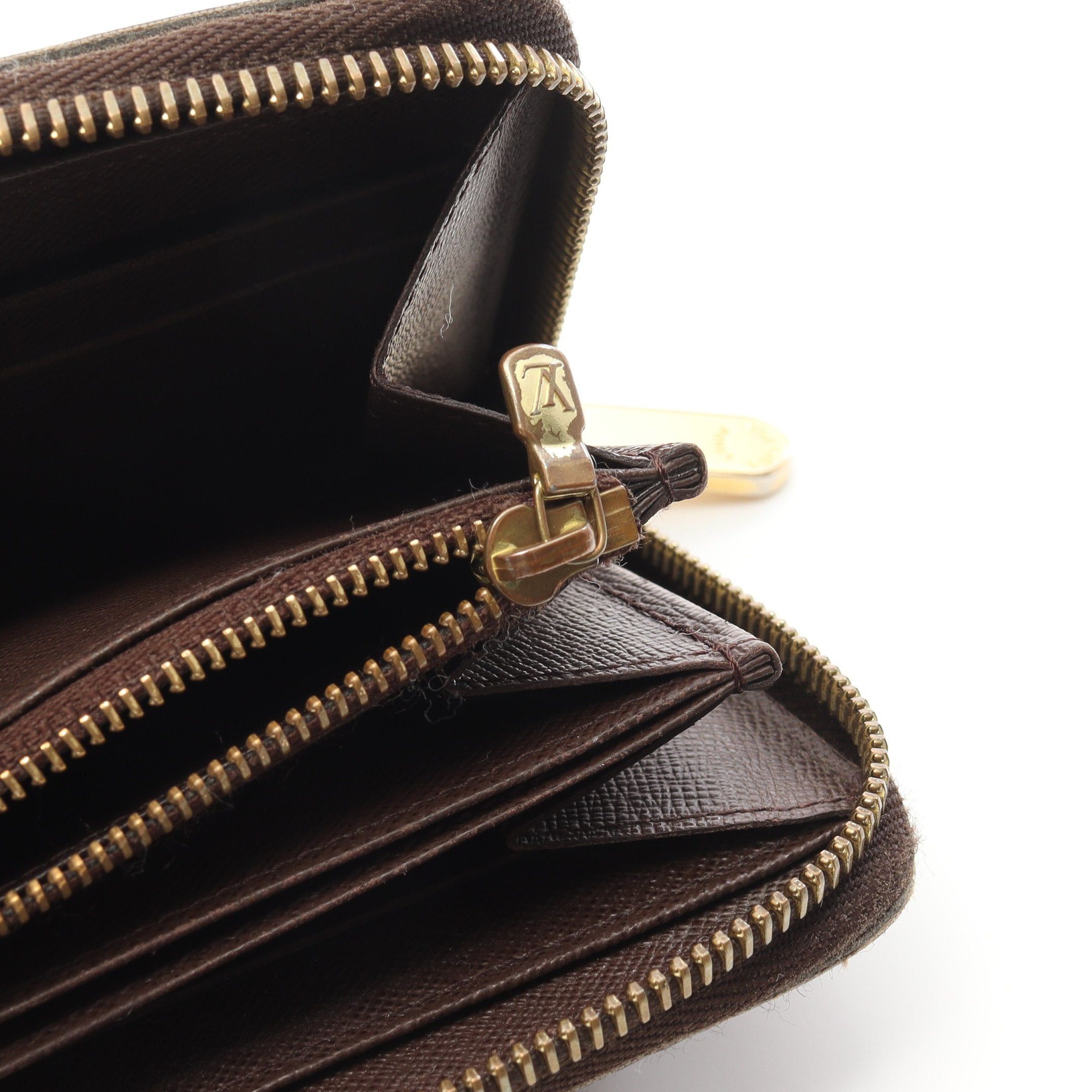Louis Vuitton Louis Vuitton Zippy Wallet Damier Ebene Round Zipper Long Brown Size ONE SIZE - 8 Thumbnail