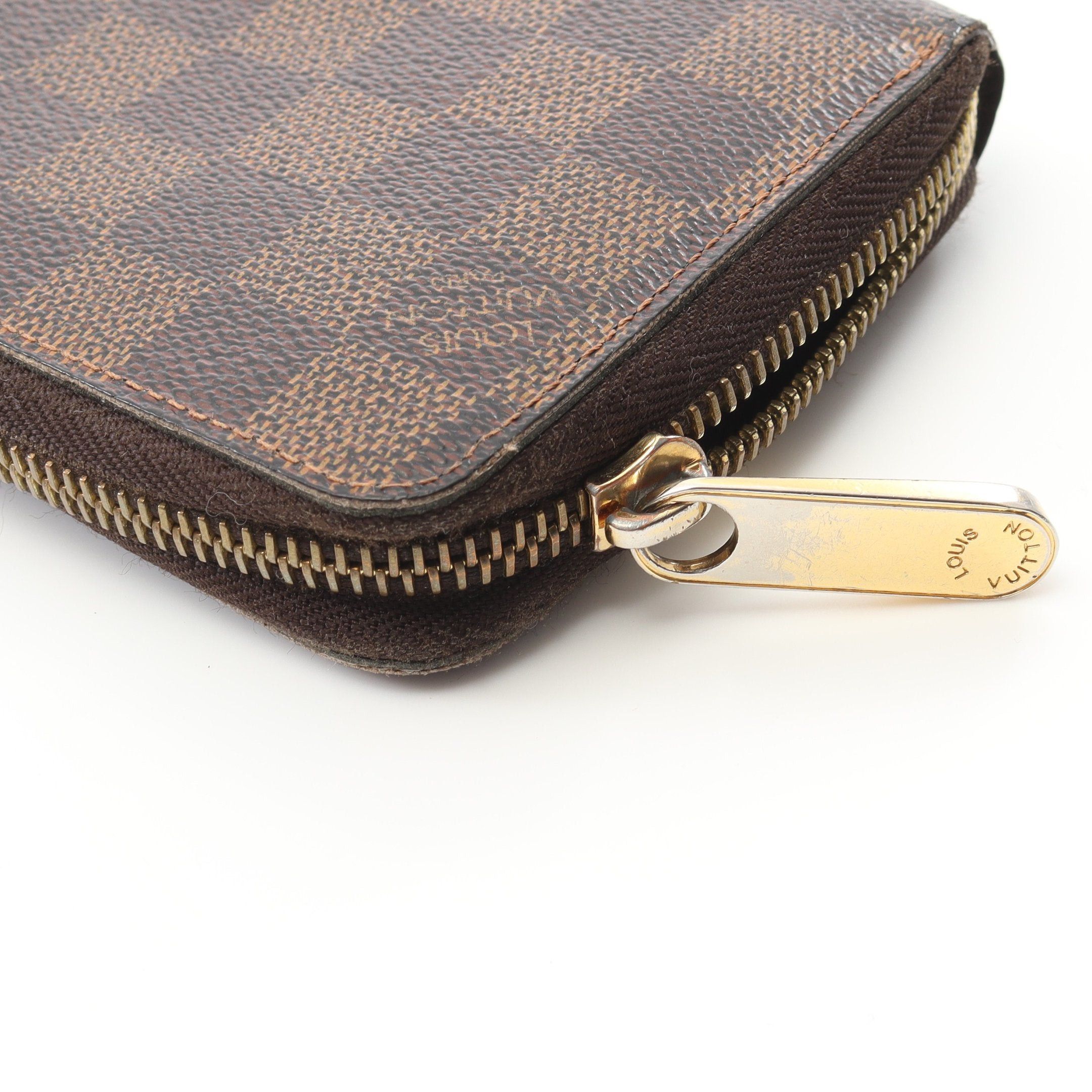 Louis Vuitton Louis Vuitton Zippy Wallet Damier Ebene Round Zipper Long Brown Size ONE SIZE - 12 Thumbnail