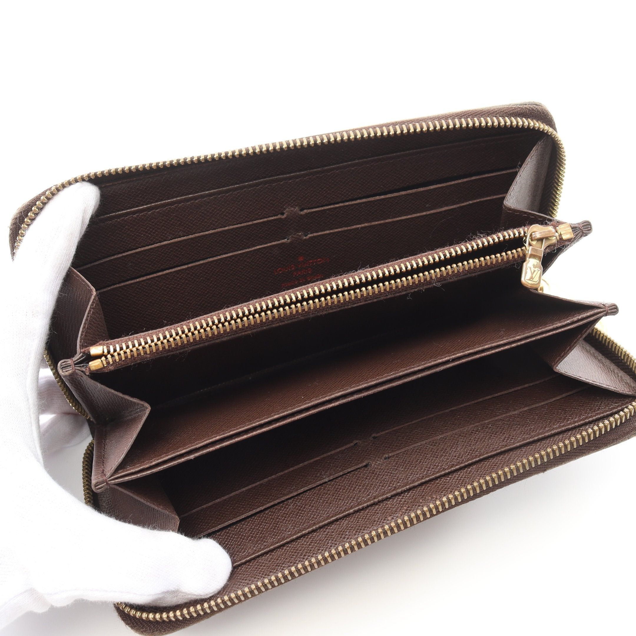 Louis Vuitton Louis Vuitton Zippy Wallet Damier Ebene Round Zipper Long Brown Size ONE SIZE - 3 Thumbnail