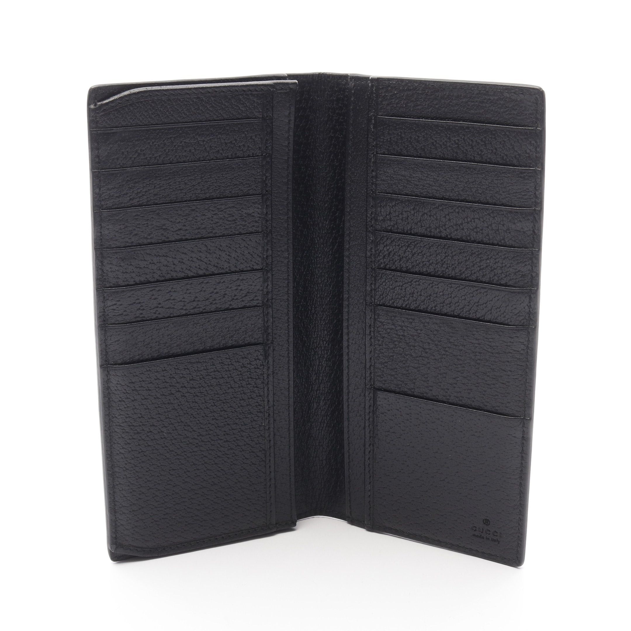 Gucci Gucci Gg Marmont Bi-Fold Long Wallet Leather Black Size ONE SIZE - 3 Thumbnail