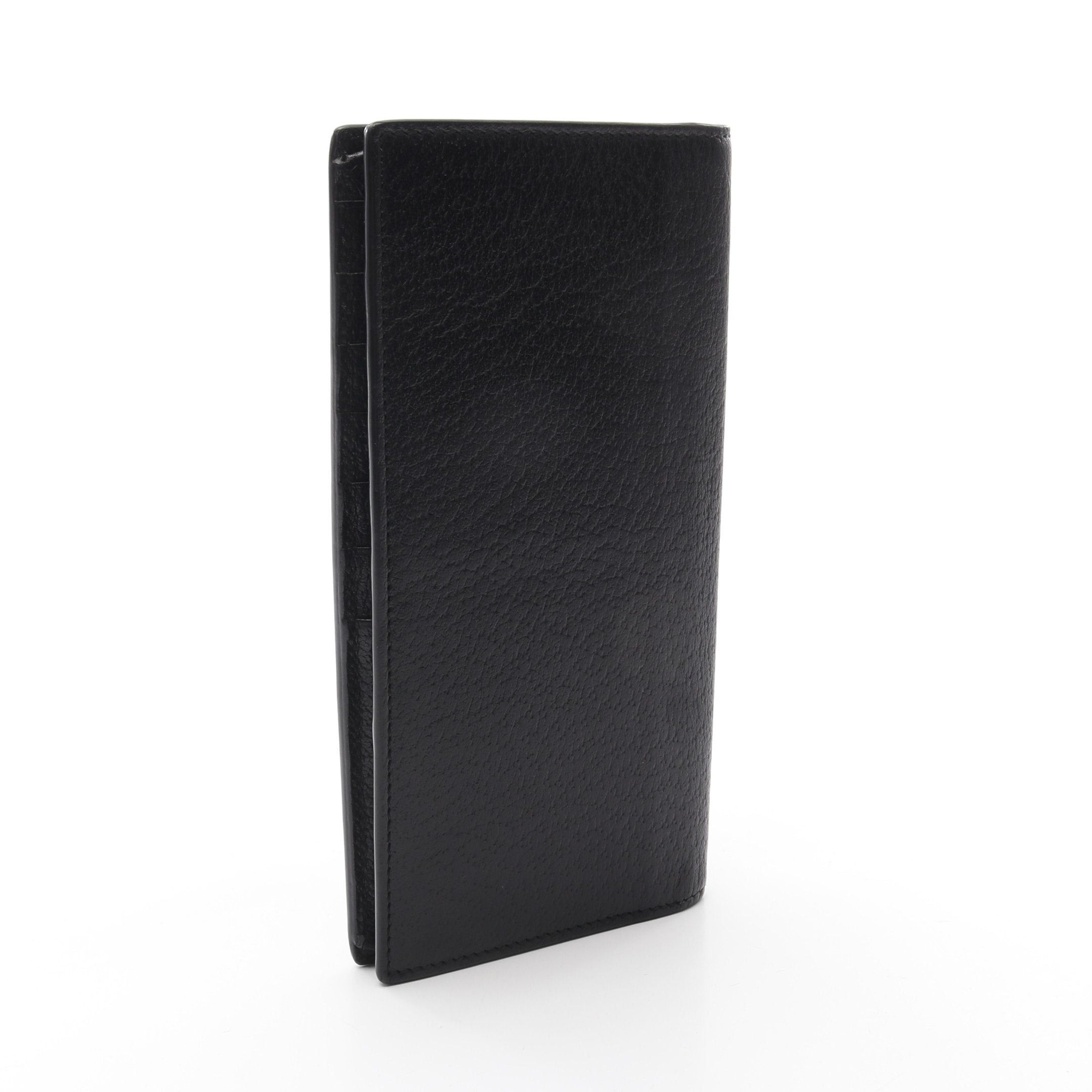 Gucci Gucci Gg Marmont Bi-Fold Long Wallet Leather Black Size ONE SIZE - 2 Thumbnail