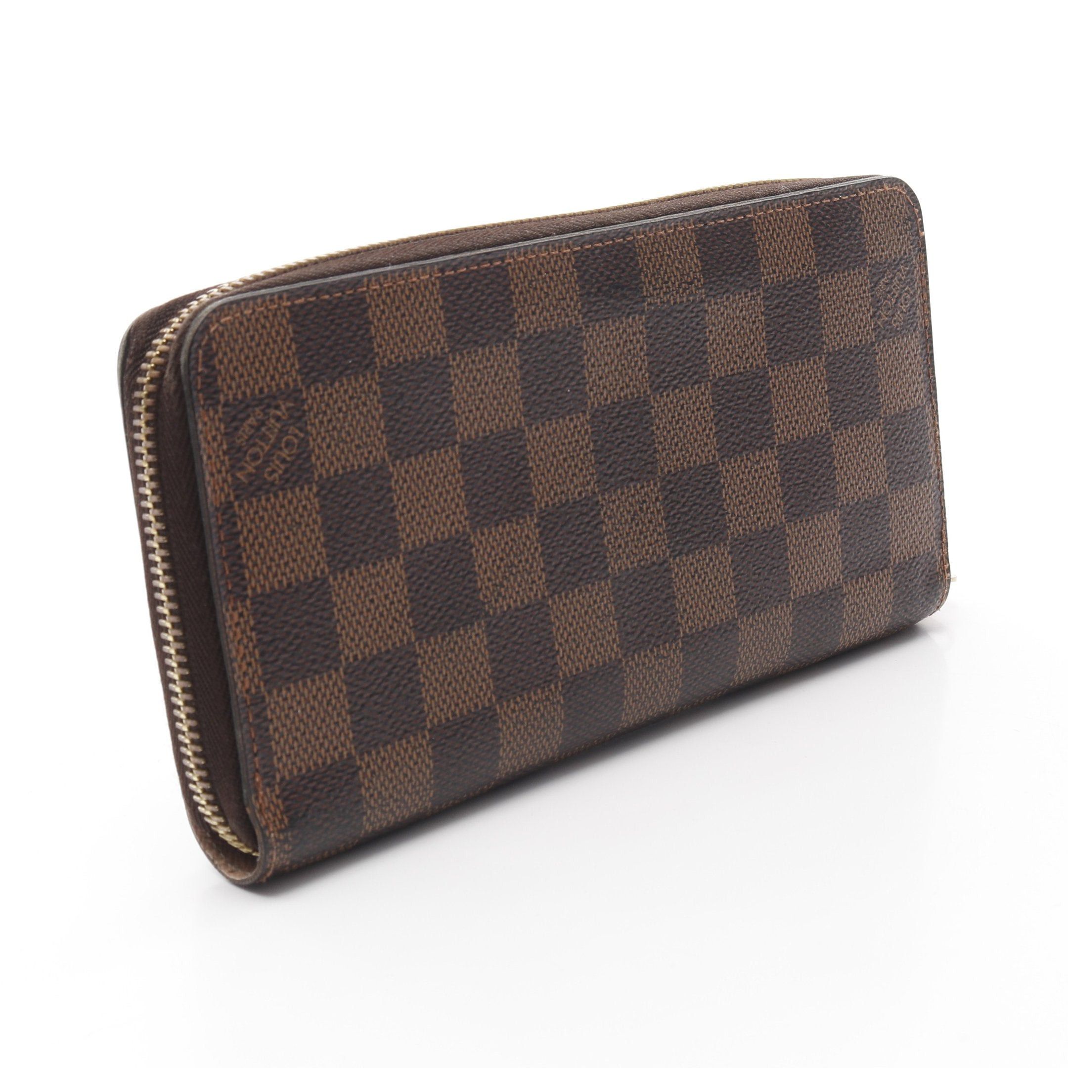 Louis Vuitton Louis Vuitton Zippy Wallet Damier Ebene Rose Ballerine Round Zipper Long Brown Size ONE SIZE - 2 Thumbnail