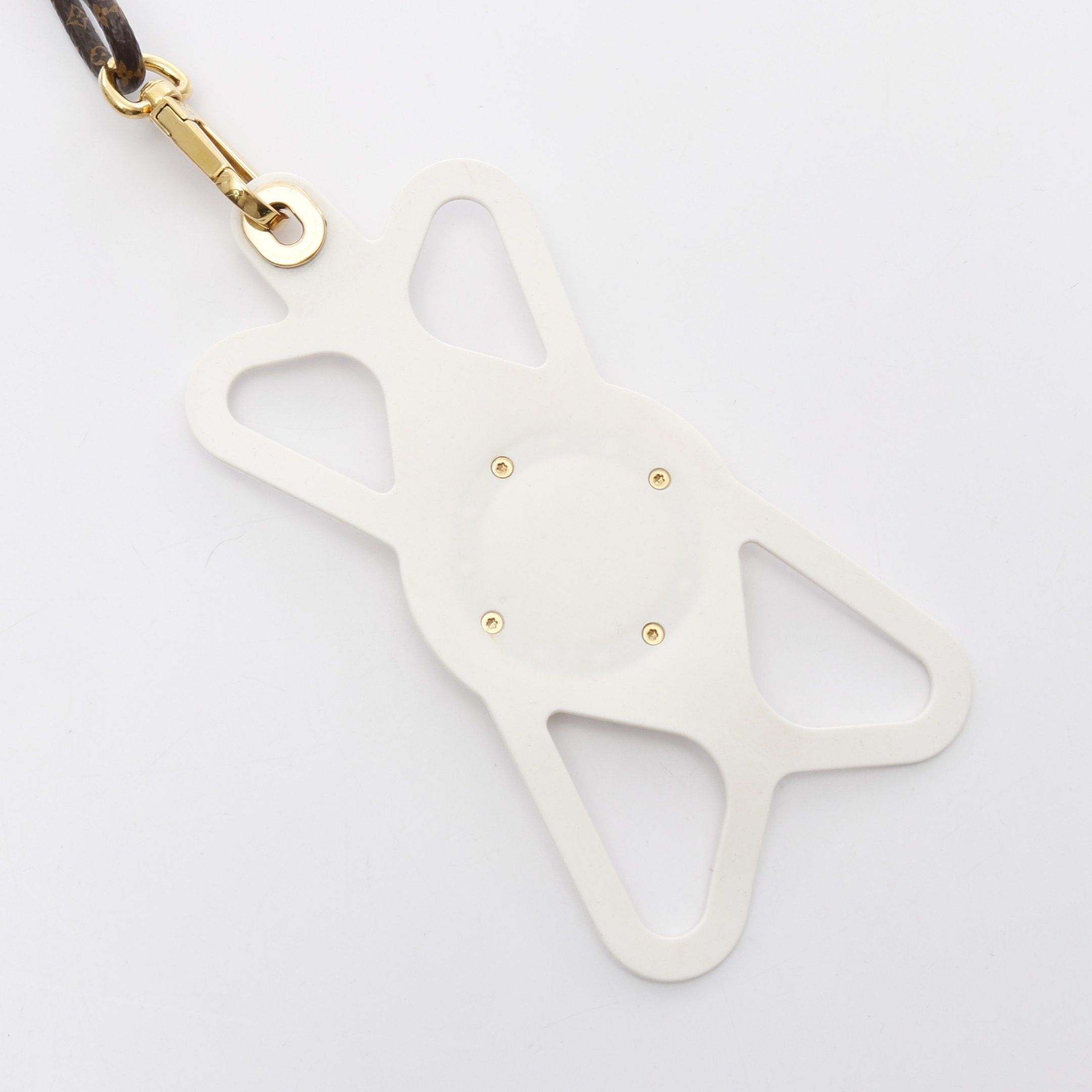 Louis Vuitton Louis Vuitton Phone Holder Louise Monogram Smartphone Case Silicon Gp White Brown Size ONE SIZE - 2 Thumbnail