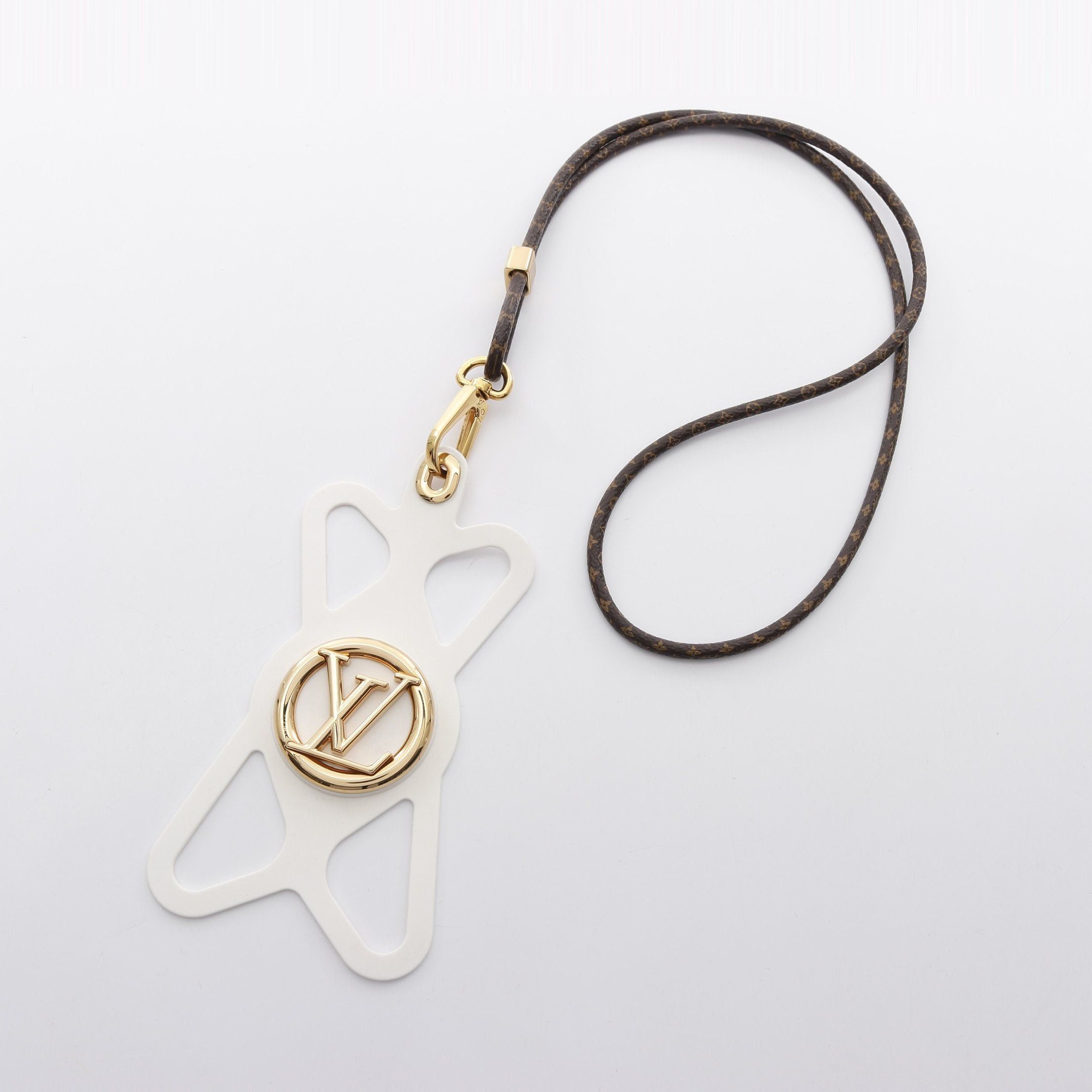 Louis Vuitton Louis Vuitton Phone Holder Louise Monogram Smartphone Case Silicon Gp White Brown Size ONE SIZE - 3 Thumbnail