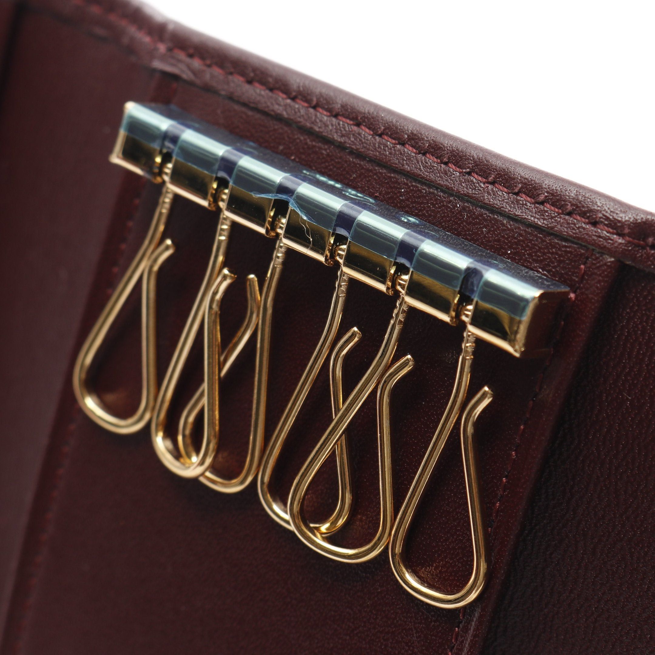 Cartier Cartier Mast Line 6 Key Case Leather Bordeaux Size ONE SIZE - 5 Thumbnail