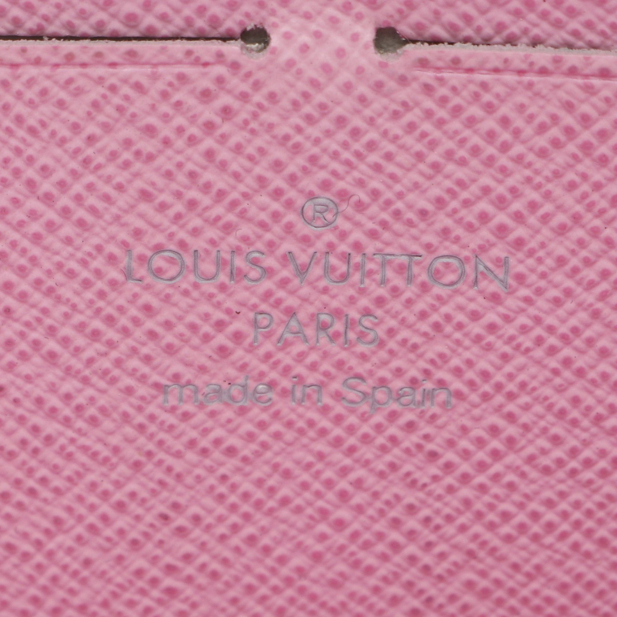 Louis Vuitton Zippy Wallet Monogram Multicolor Bron Rich Round Zipper Long White