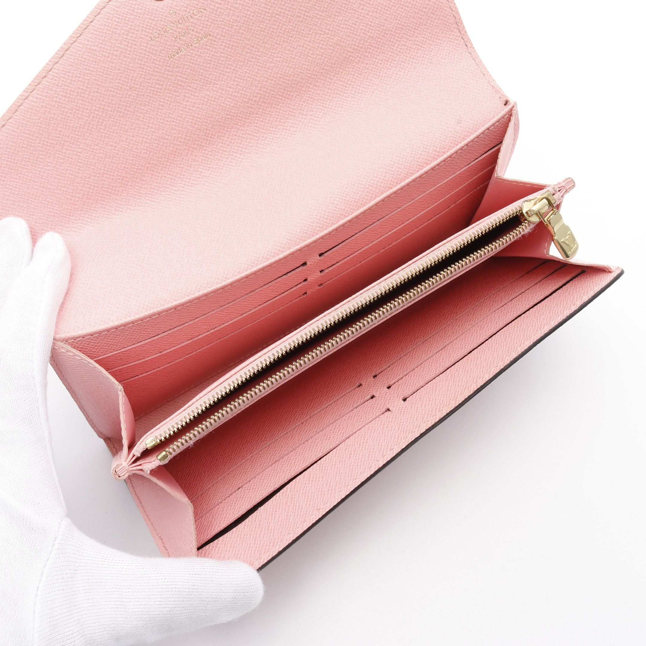Louis Vuitton Louis Vuitton Portefeuil Sara Monogram Jungle Dot Sugar Pink Poppy Bi-Fold Long Wallet Brown Multicolor Size ONE SIZE - 3 Thumbnail
