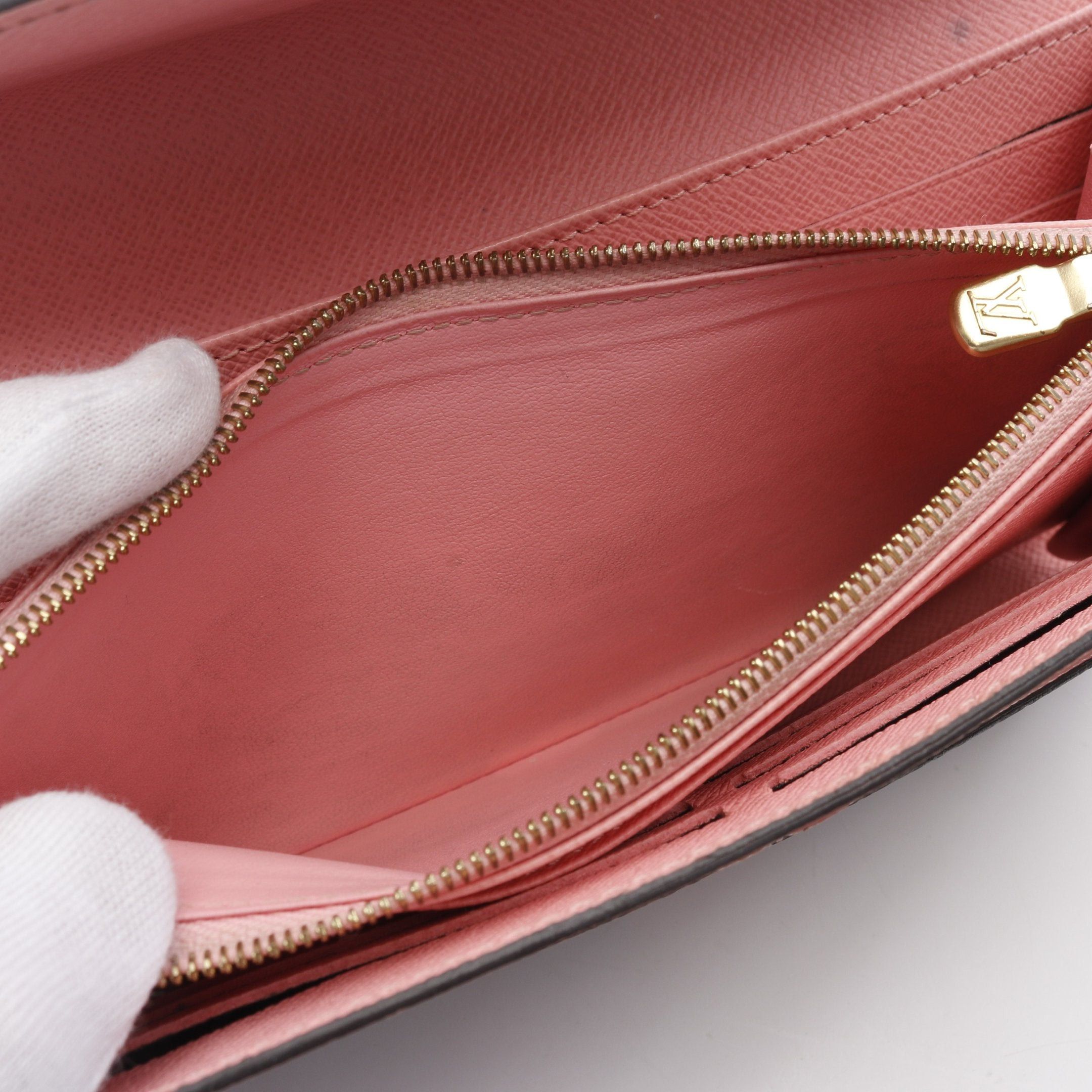 Louis Vuitton Louis Vuitton Portefeuil Sara Monogram Jungle Dot Sugar Pink Poppy Bi-Fold Long Wallet Brown Multicolor Size ONE SIZE - 6 Thumbnail