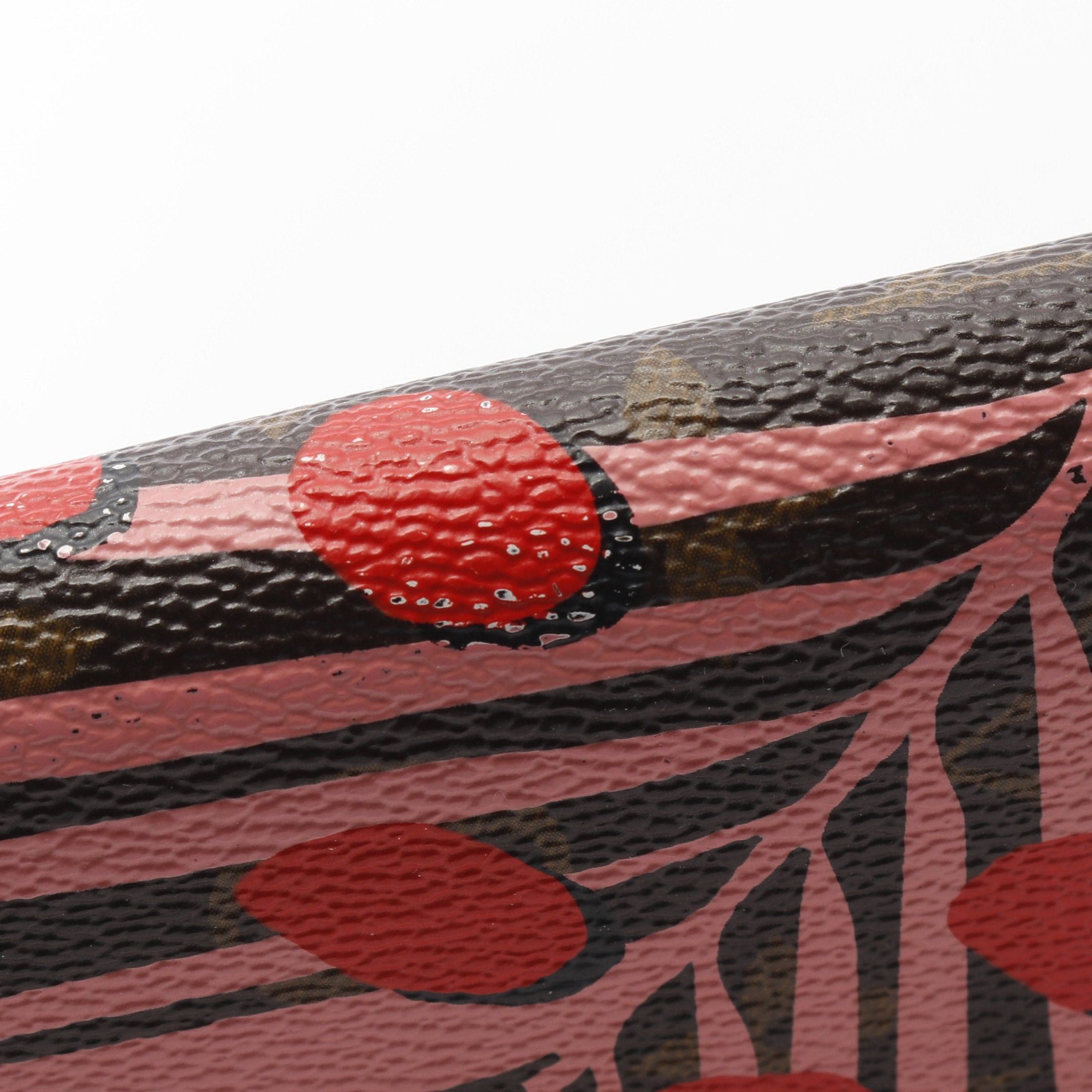 Louis Vuitton Louis Vuitton Portefeuil Sara Monogram Jungle Dot Sugar Pink Poppy Bi-Fold Long Wallet Brown Multicolor Size ONE SIZE - 12 Thumbnail