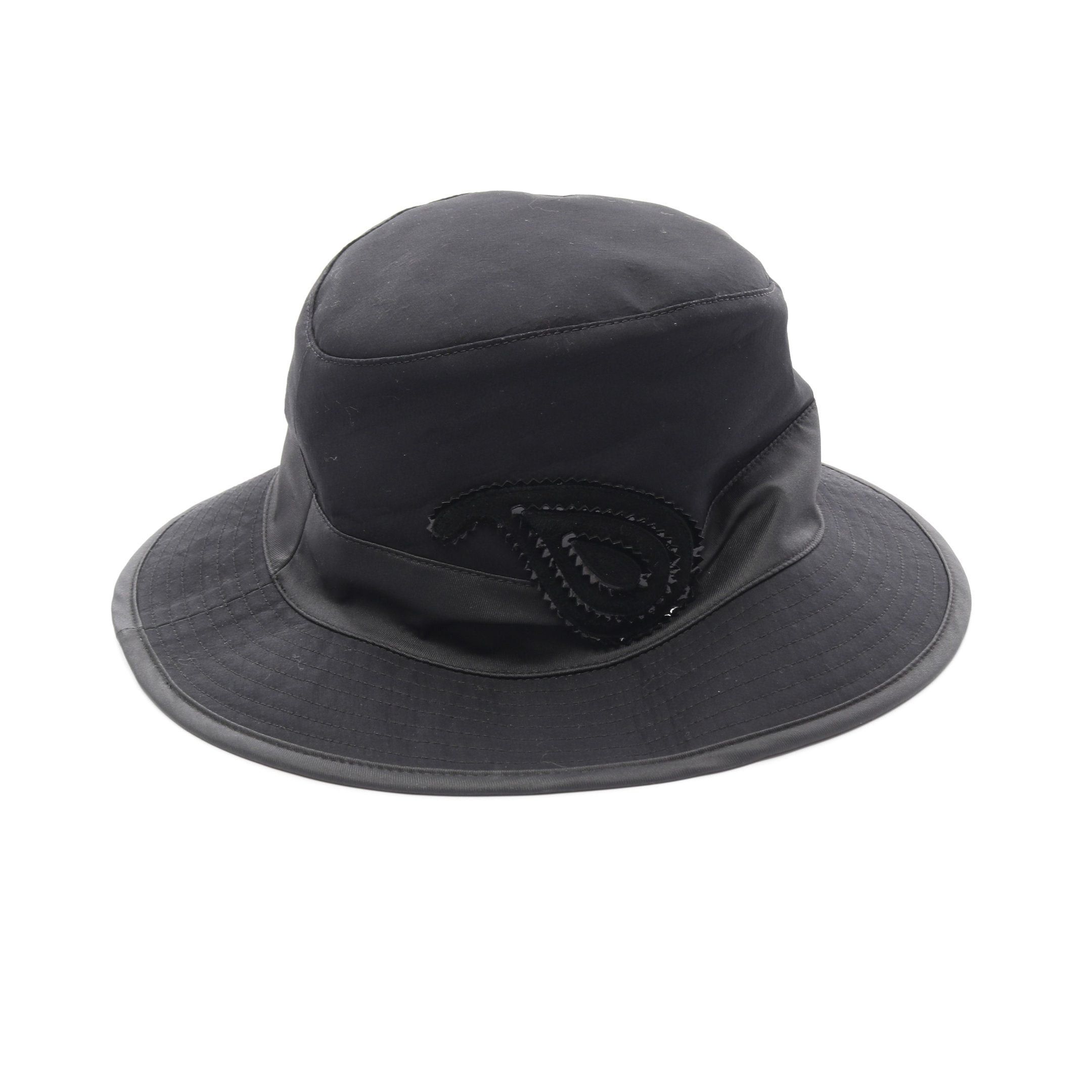 Hermes Hermes Hat Cotton Black Size ONE SIZE - 2 Thumbnail