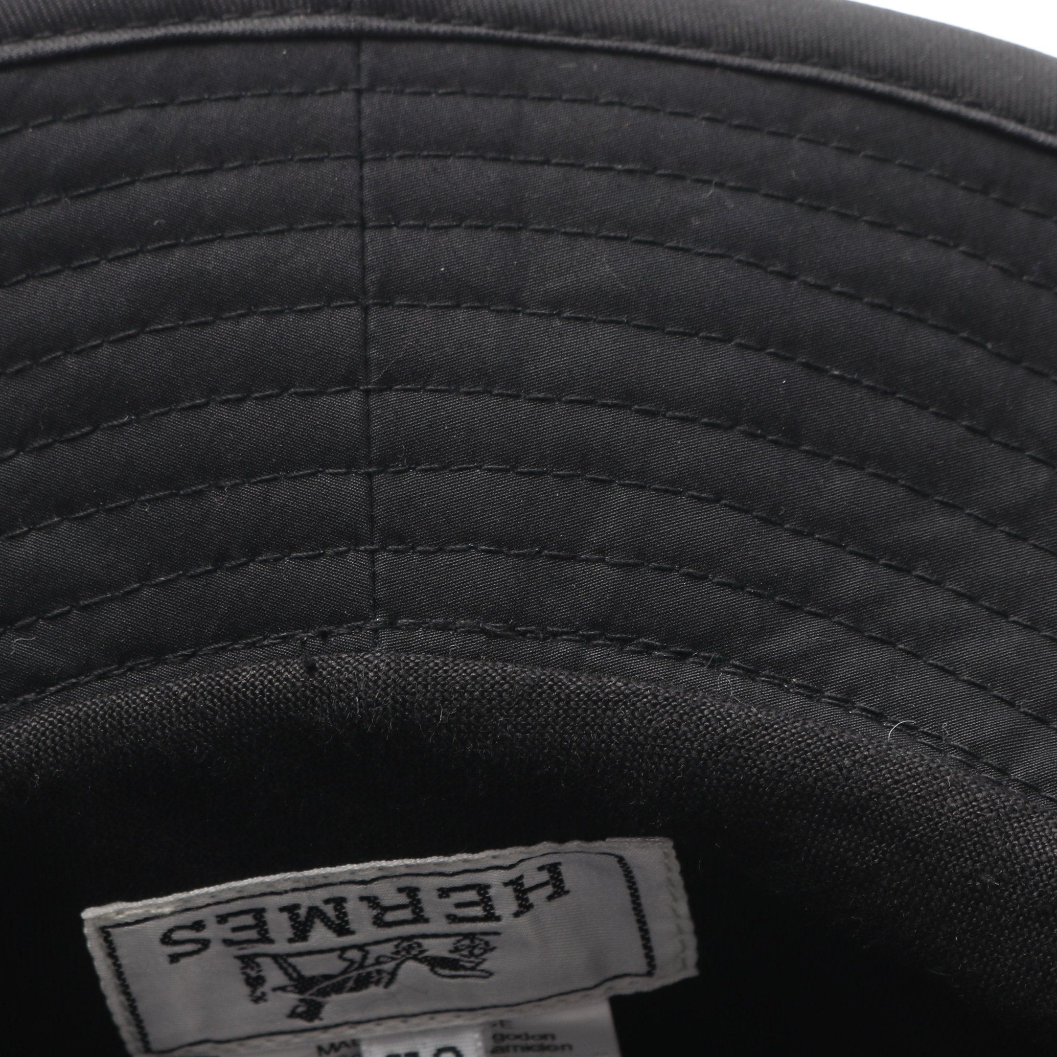 Hermes Hermes Hat Cotton Black Size ONE SIZE - 7 Thumbnail
