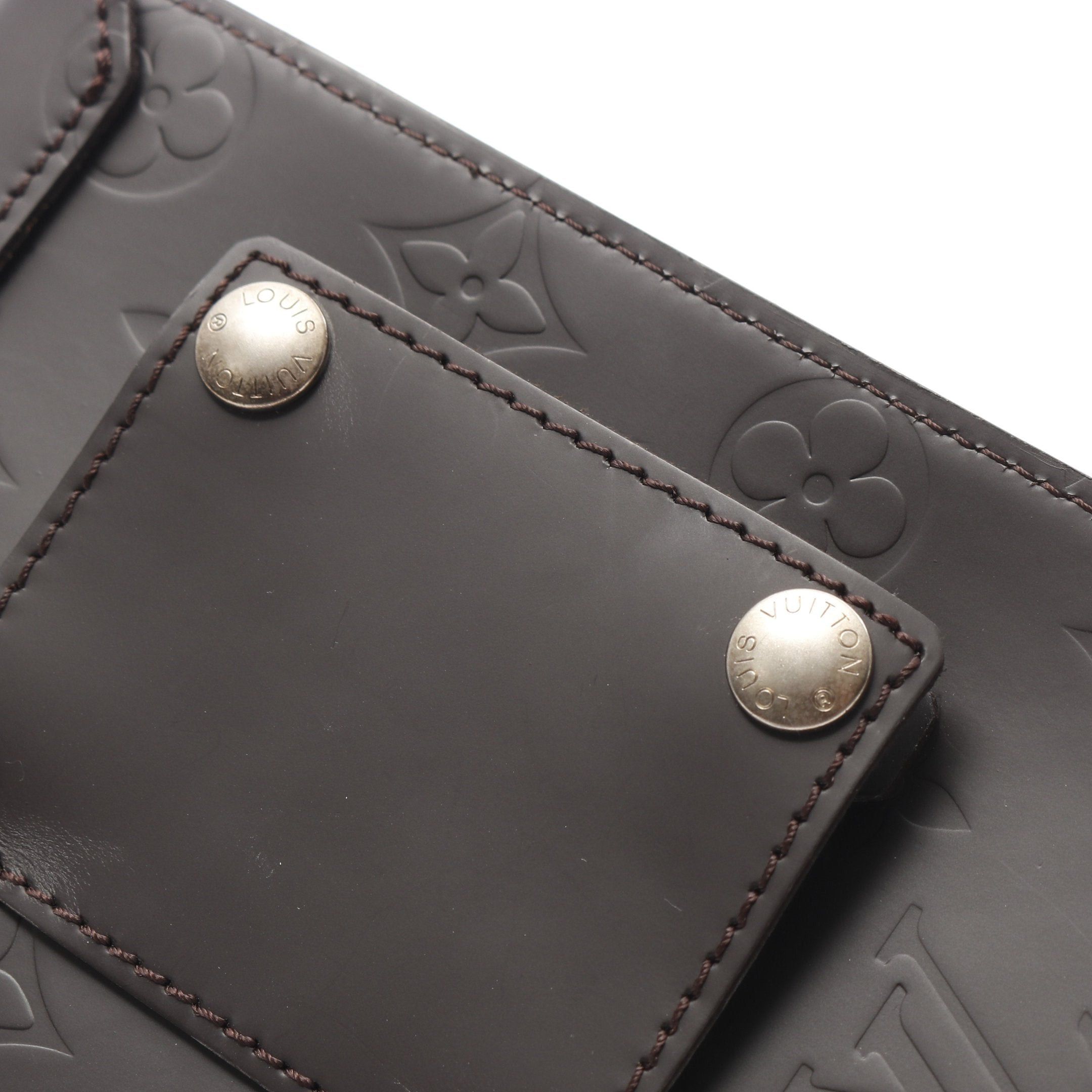 Louis Vuitton Louis Vuitton Buggy Monogram Glace Cafe Pouch Leather Brown Size ONE SIZE - 9 Thumbnail