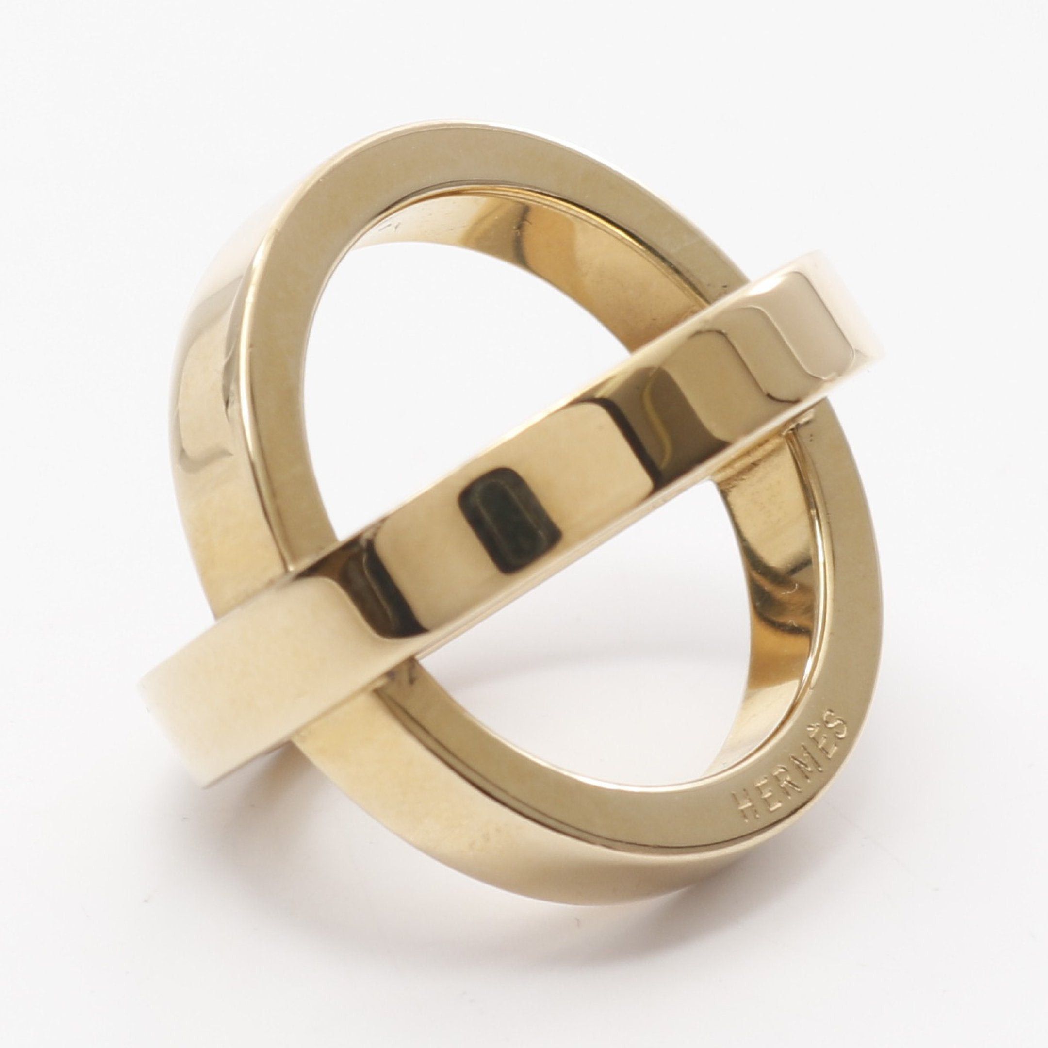 Hermes Hermes Cosmos Scarf Ring Gp Gold Size ONE SIZE - 6 Thumbnail