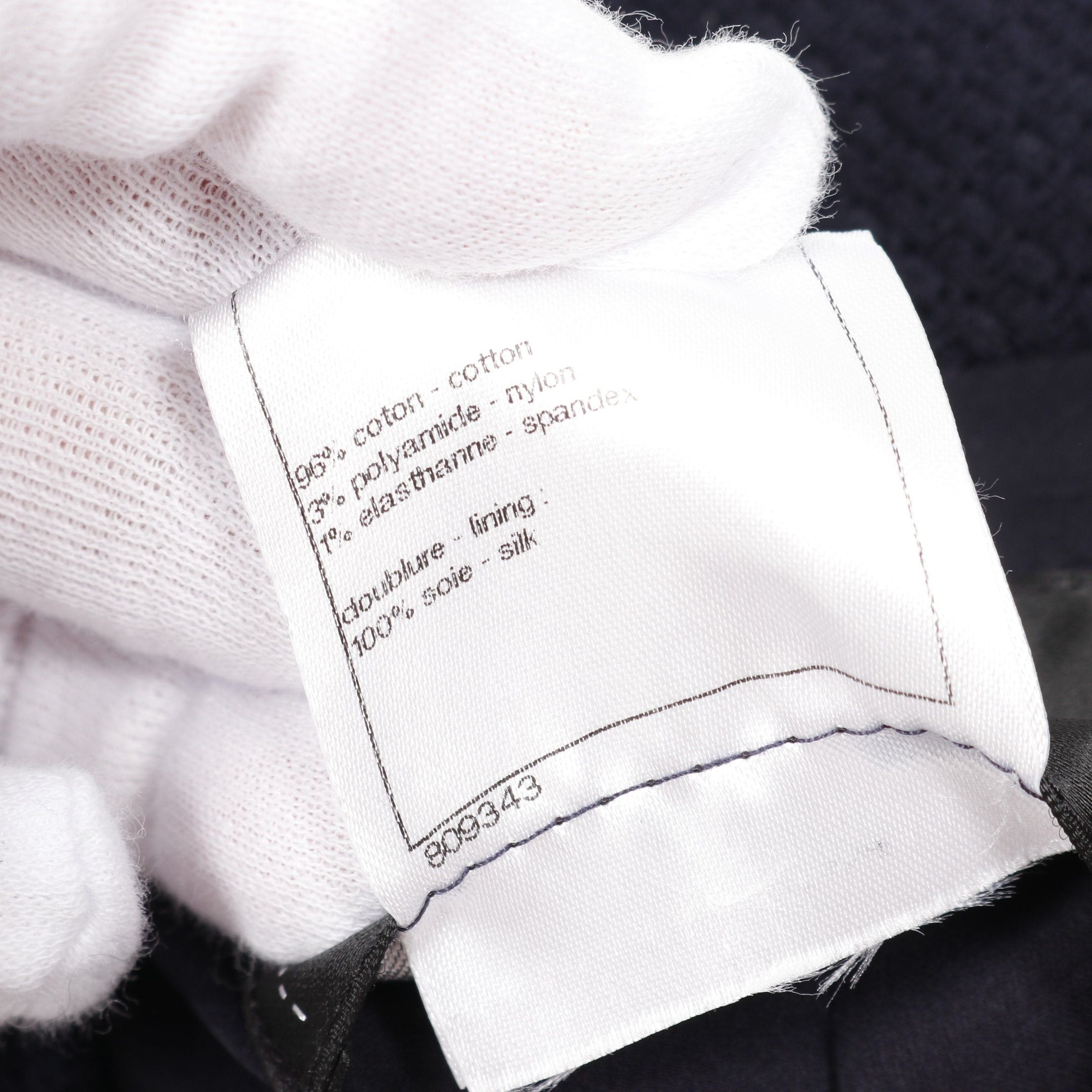 Chanel Chanel Tailored Jacket Cotton Navy Size ONE SIZE - 5 Thumbnail