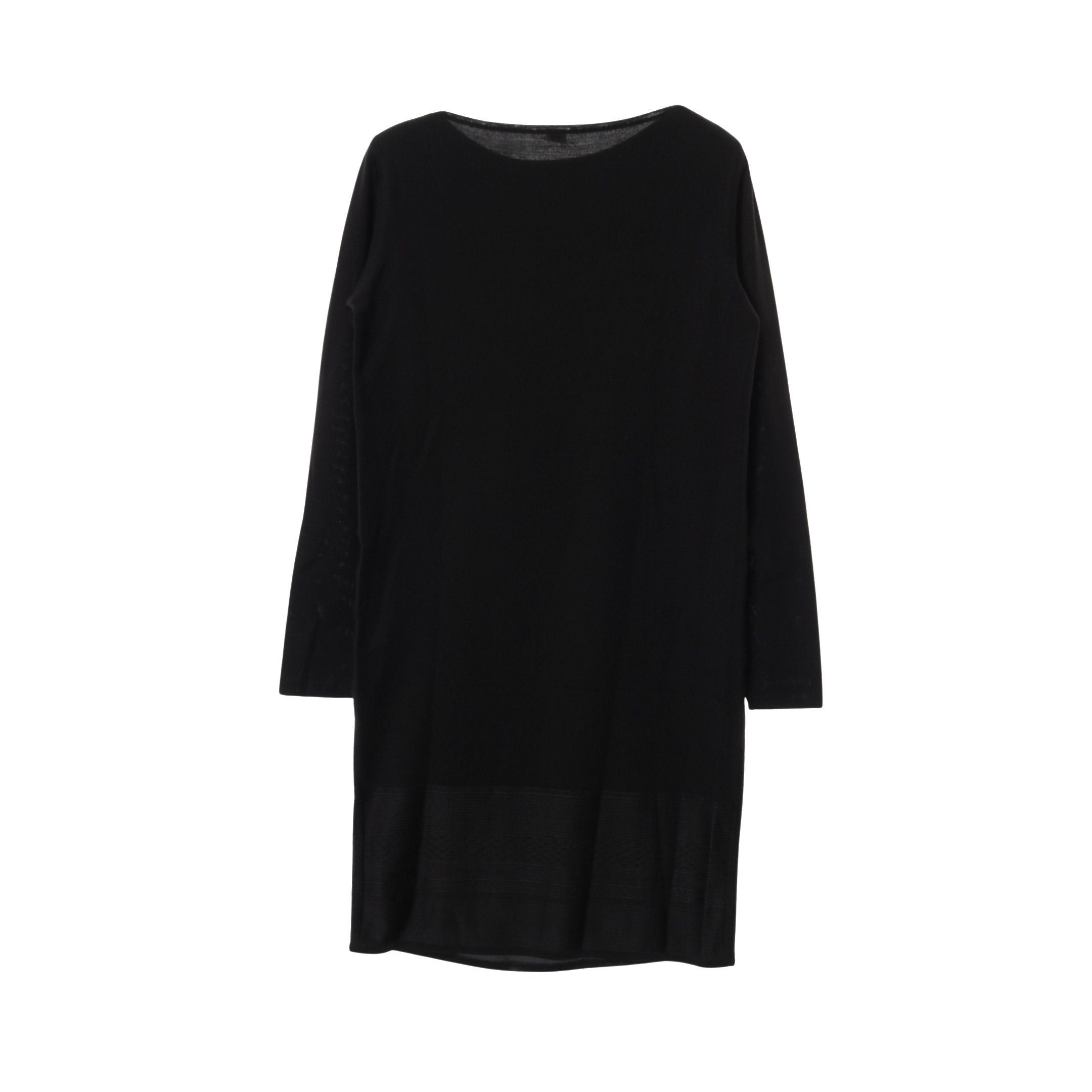 Hermes Hermes One Piece Knit Dress Silk Black Color-Block Size ONE SIZE - 2 Thumbnail