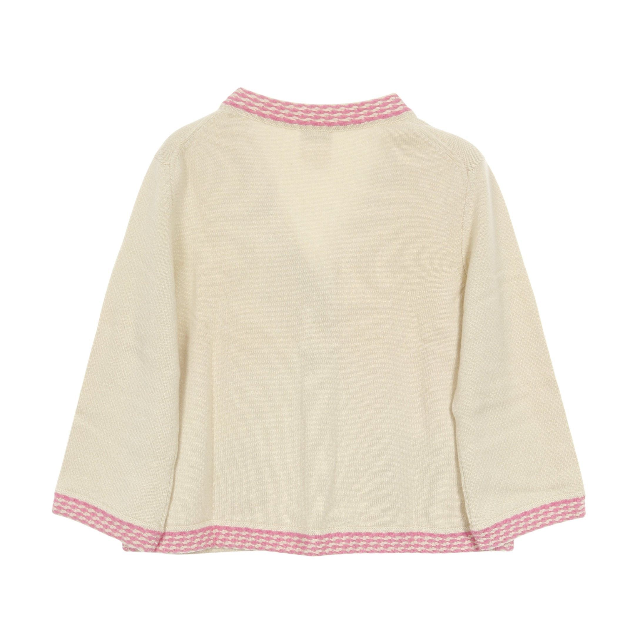 Chanel Chanel Cardigan Cashmere Khaki Beige Pink Size ONE SIZE - 2 Thumbnail