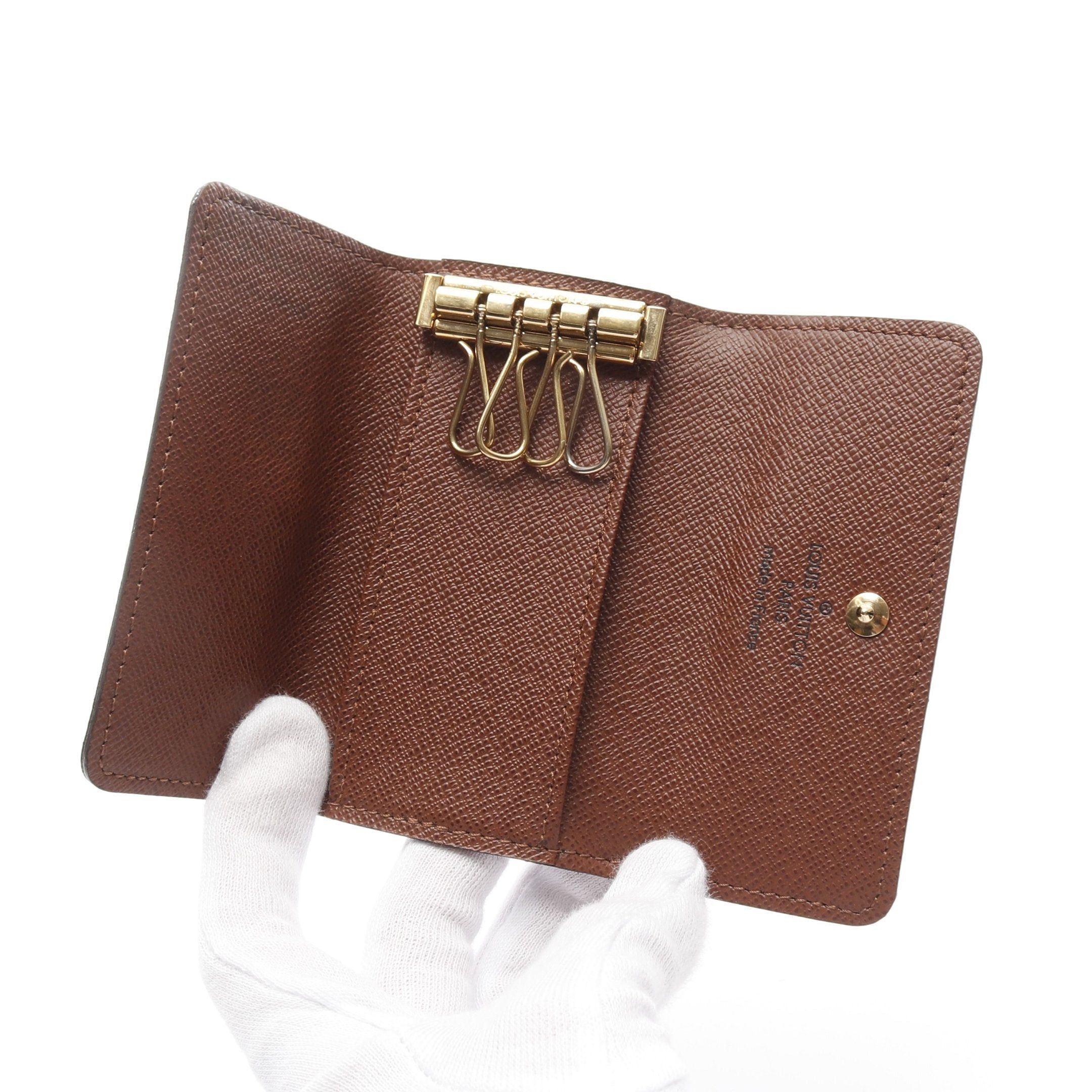 Louis Vuitton Louis Vuitton Multicle 4 Monogram Ring Chain Key Case Brown Size ONE SIZE - 3 Thumbnail