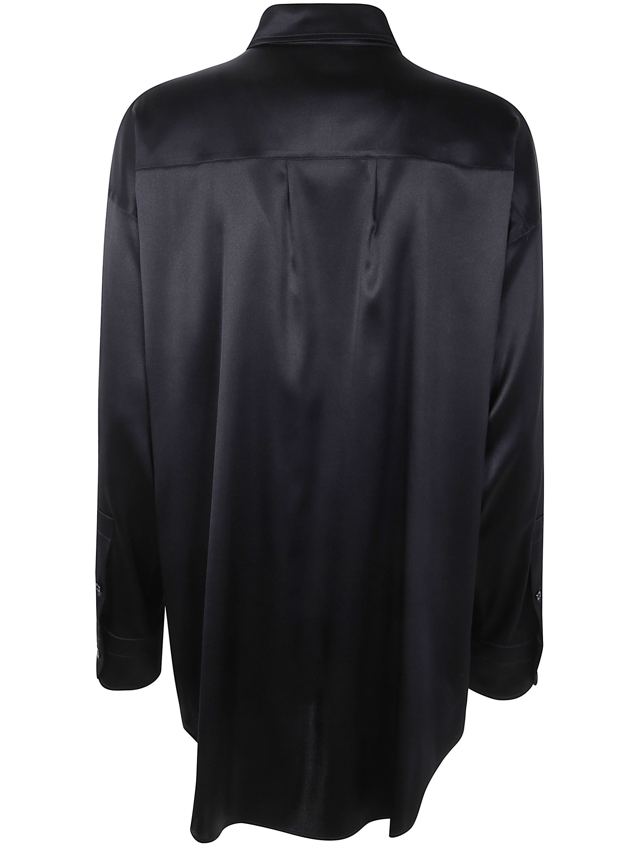 Tom Ford STRETCH SILK SATIN RELAXED FIT SHIRT Size M / US 6-8 / IT 42-44 - 6 Thumbnail