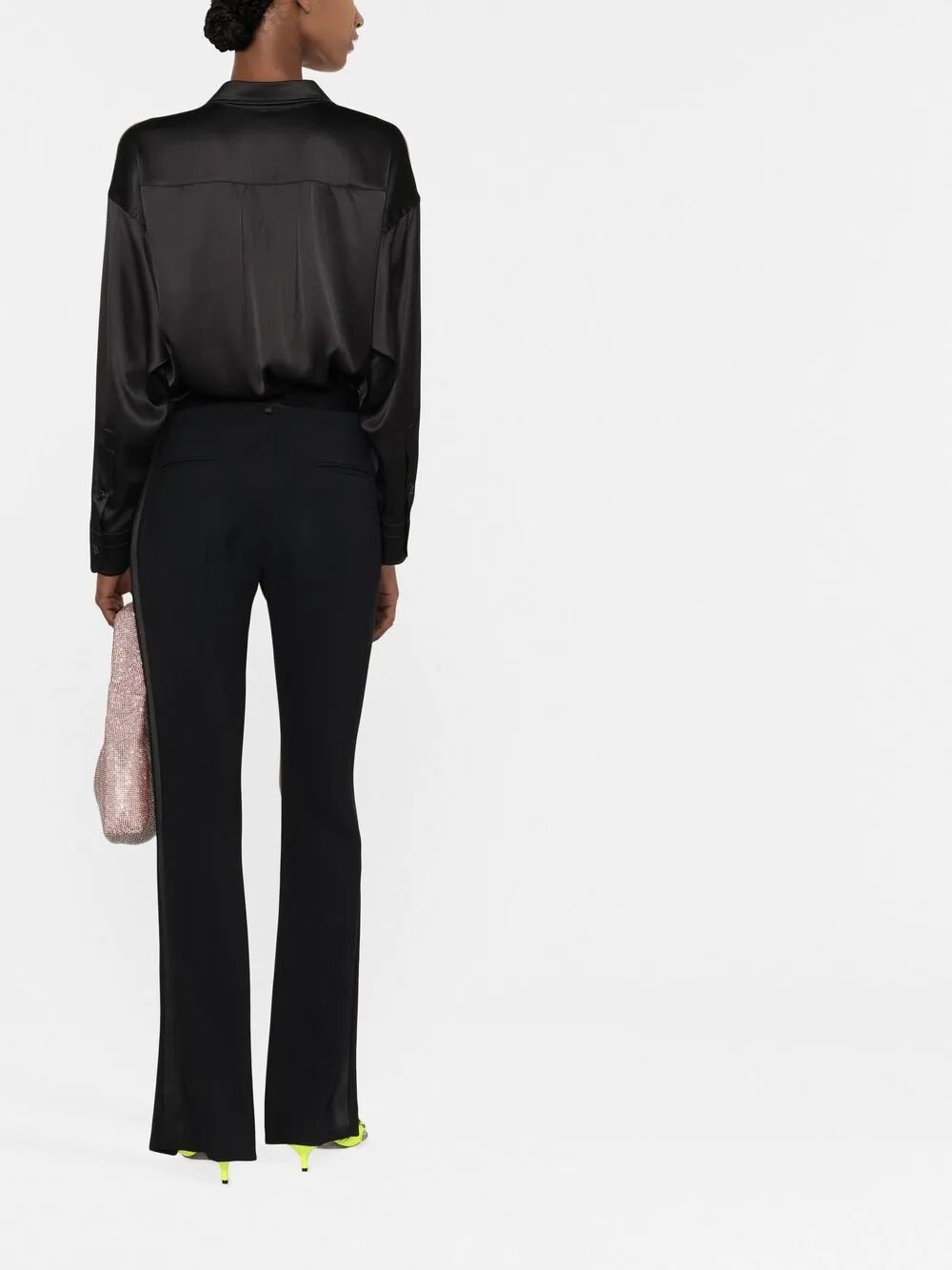 Tom Ford STRETCH SILK SATIN RELAXED FIT SHIRT Size M / US 6-8 / IT 42-44 - 3 Thumbnail