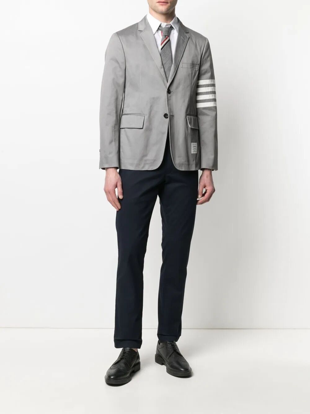 Thom Browne CLASSIC L/S BD PC SHIRT W/ CF GG PLACKET IN SOLID POPLIN Size US M / EU 48-50 / 2 - 2 Thumbnail