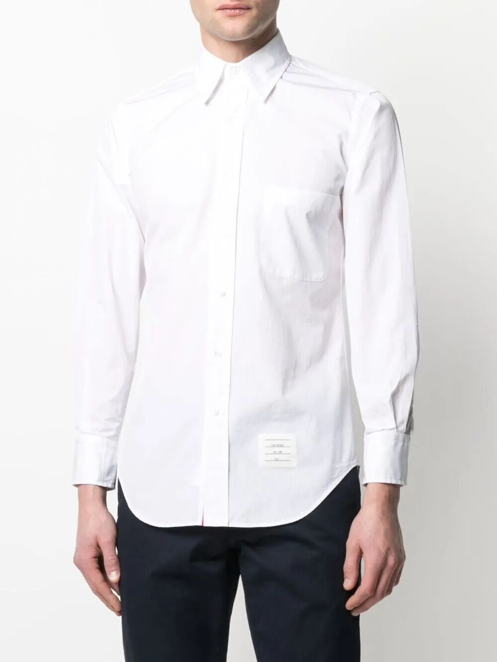 Thom Browne CLASSIC L/S BD PC SHIRT W/ CF GG PLACKET IN SOLID POPLIN Size US M / EU 48-50 / 2 - 3 Thumbnail