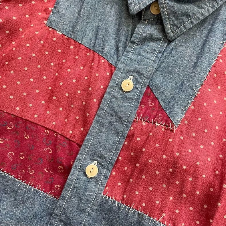 Visvim Visvim Granger Shirt Chambray with Patchwork Size US S / EU 44-46 / 1 - 4 Thumbnail