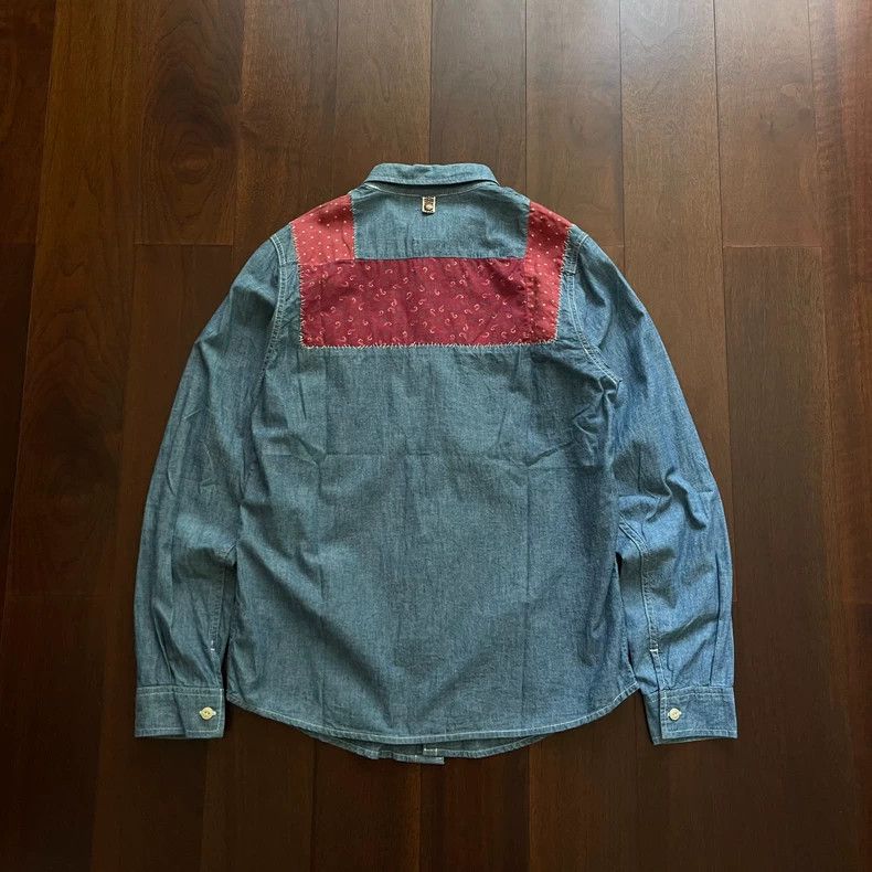 Visvim Visvim Granger Shirt Chambray with Patchwork Size US S / EU 44-46 / 1 - 2 Thumbnail