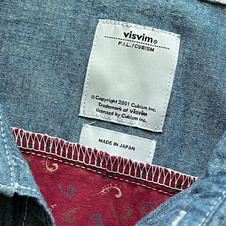 Visvim Visvim Granger Shirt Chambray with Patchwork Size US S / EU 44-46 / 1 - 6 Thumbnail