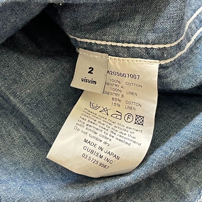 Visvim Visvim Granger Shirt Chambray with Patchwork Size US S / EU 44-46 / 1 - 8 Thumbnail