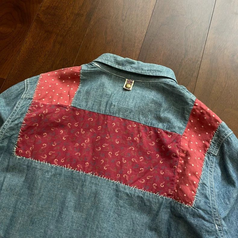 Visvim Visvim Granger Shirt Chambray with Patchwork Size US S / EU 44-46 / 1 - 5 Thumbnail