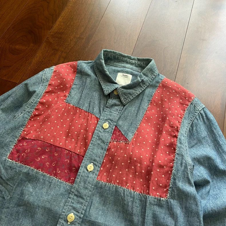Visvim Visvim Granger Shirt Chambray with Patchwork Size US S / EU 44-46 / 1 - 3 Thumbnail