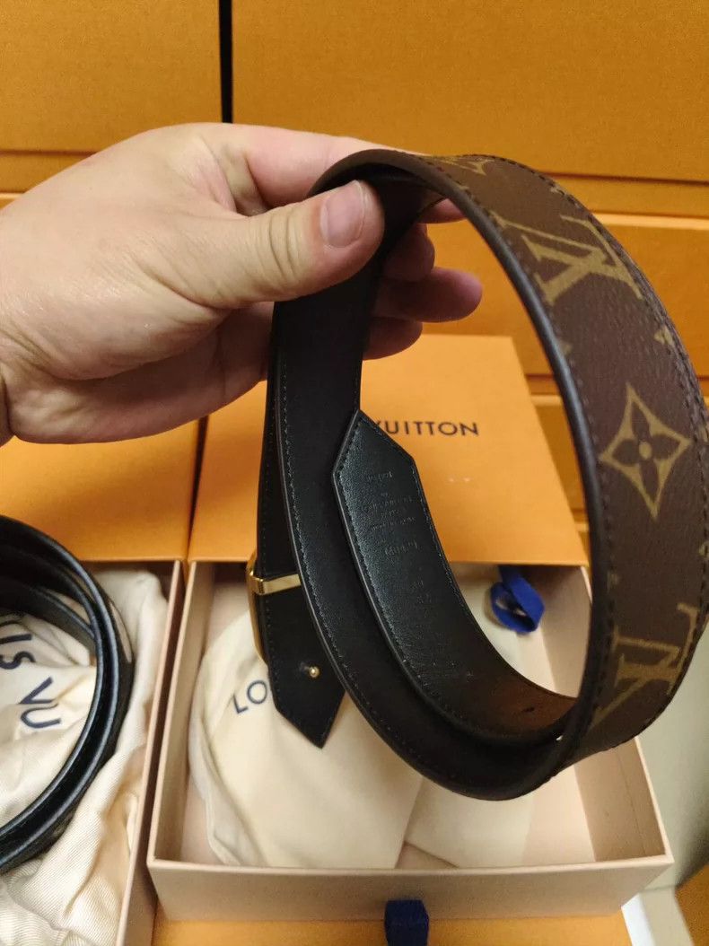 Louis Vuitton Louis Vuitton Monogram Leather Belt Brand New Size ONE SIZE - 5 Thumbnail