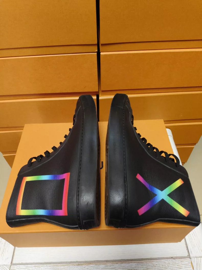 Louis Vuitton Louis Vuitton Leather High-Top Sneakers Size US 8 / EU 41 - 6 Thumbnail